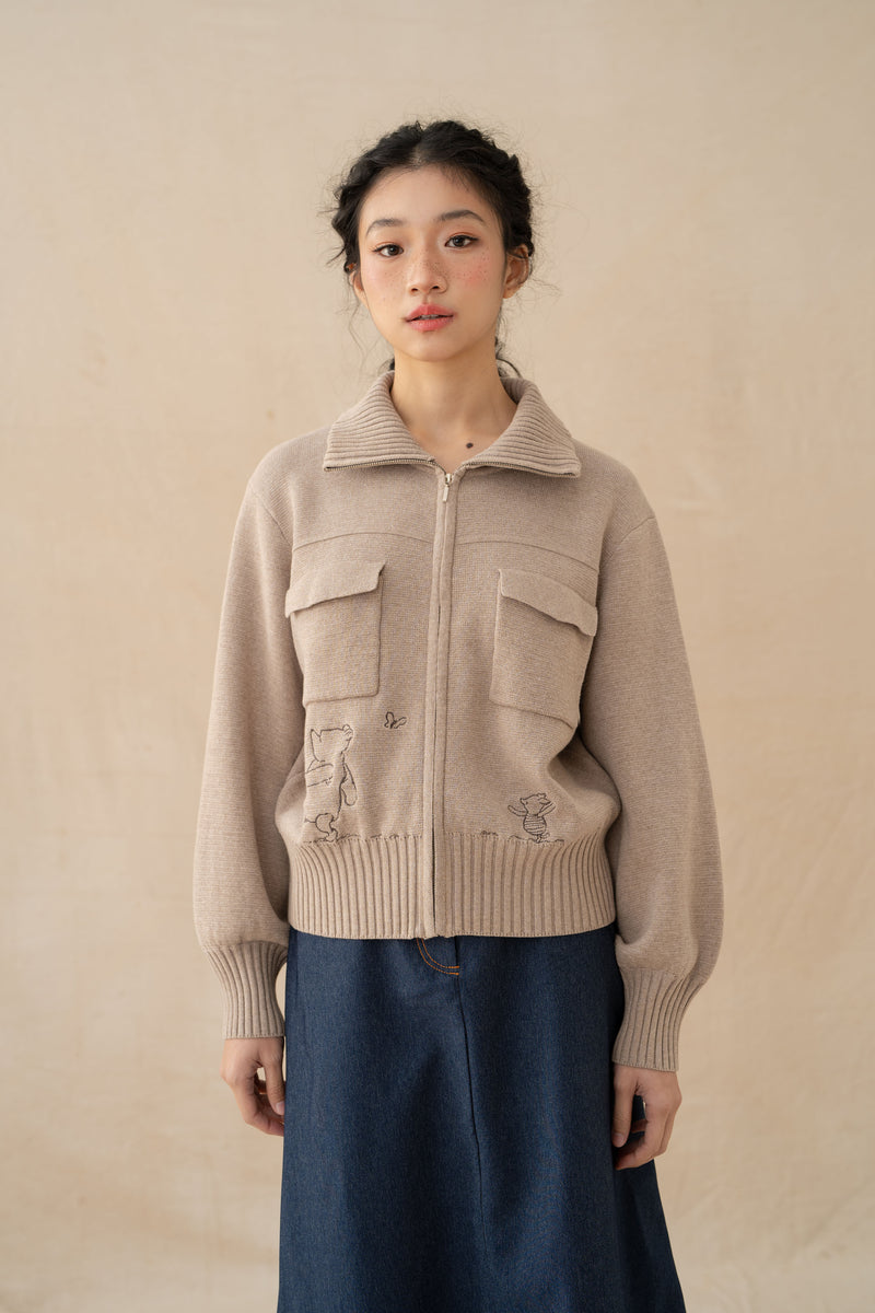 WTP Knit Jacket in Cream (PO Shipment 3-24 March 2025)