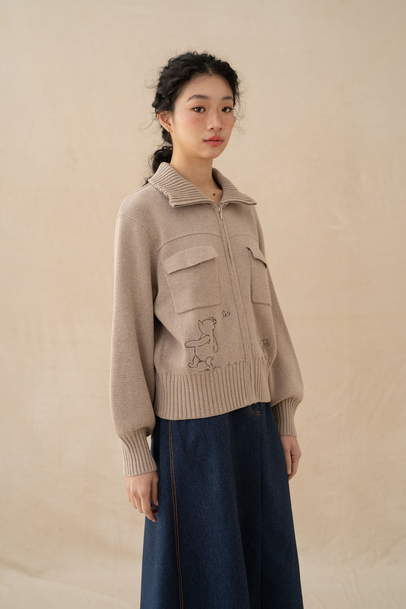 WTP Knit Jacket in Cream (PO Shipment 3-24 March 2025)