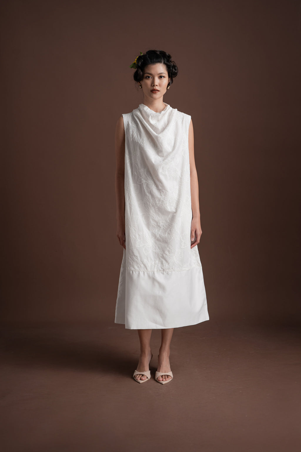 Senandika Lirih Dress in Buttermilk