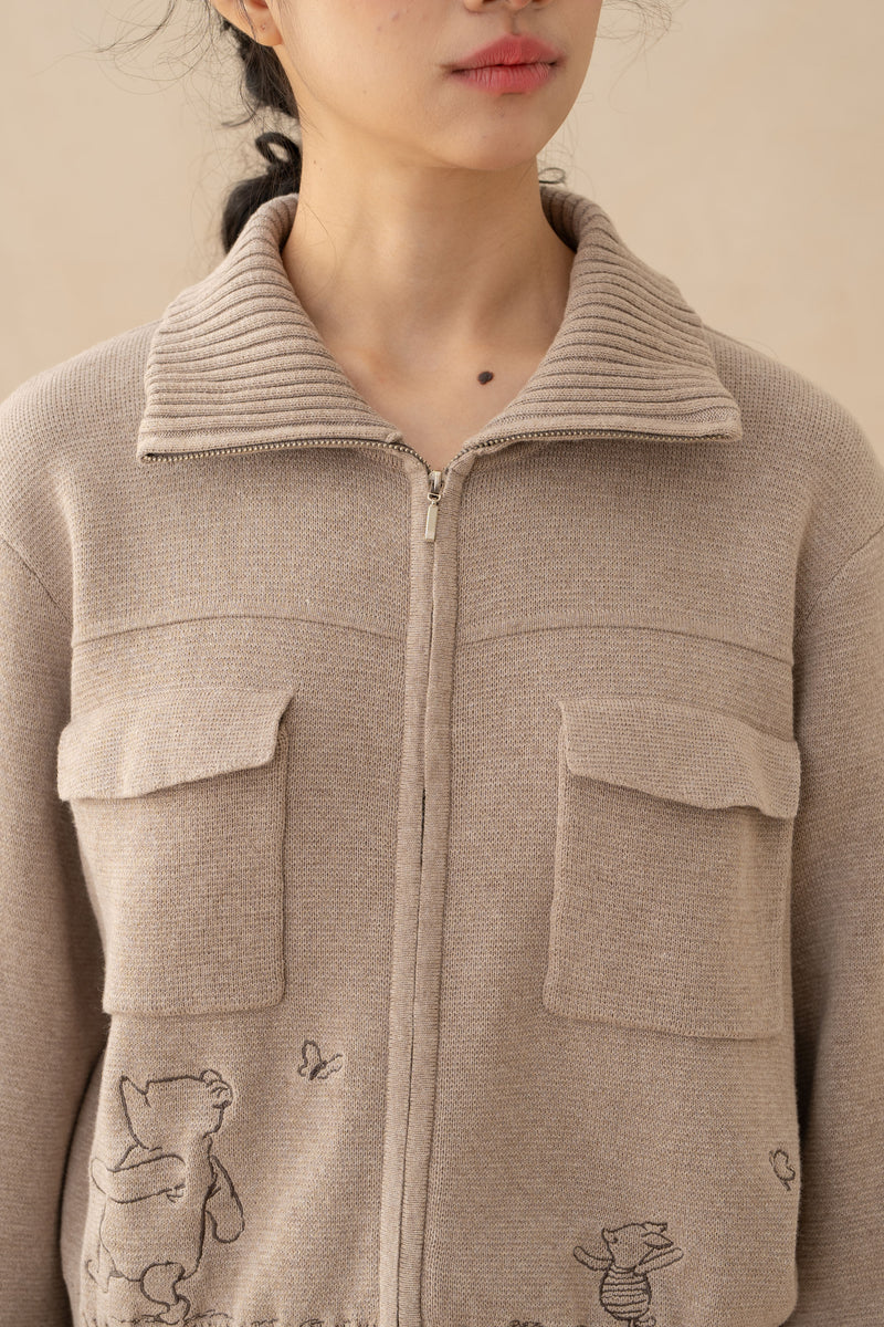 WTP Knit Jacket in Cream (PO Shipment 3-24 March 2025)