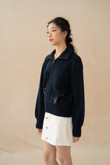 WTP Knit Jacket in Navy (PO Shipment 3-24 March 2025)