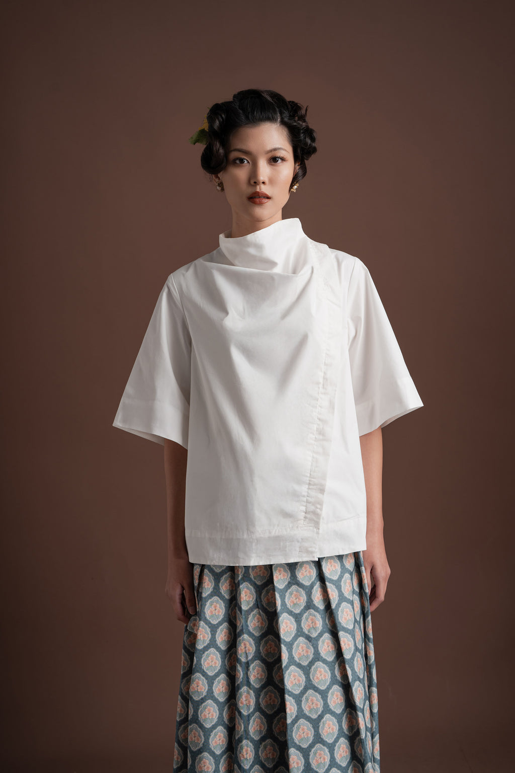 Senandika Teduh Shirt in Buttermilk