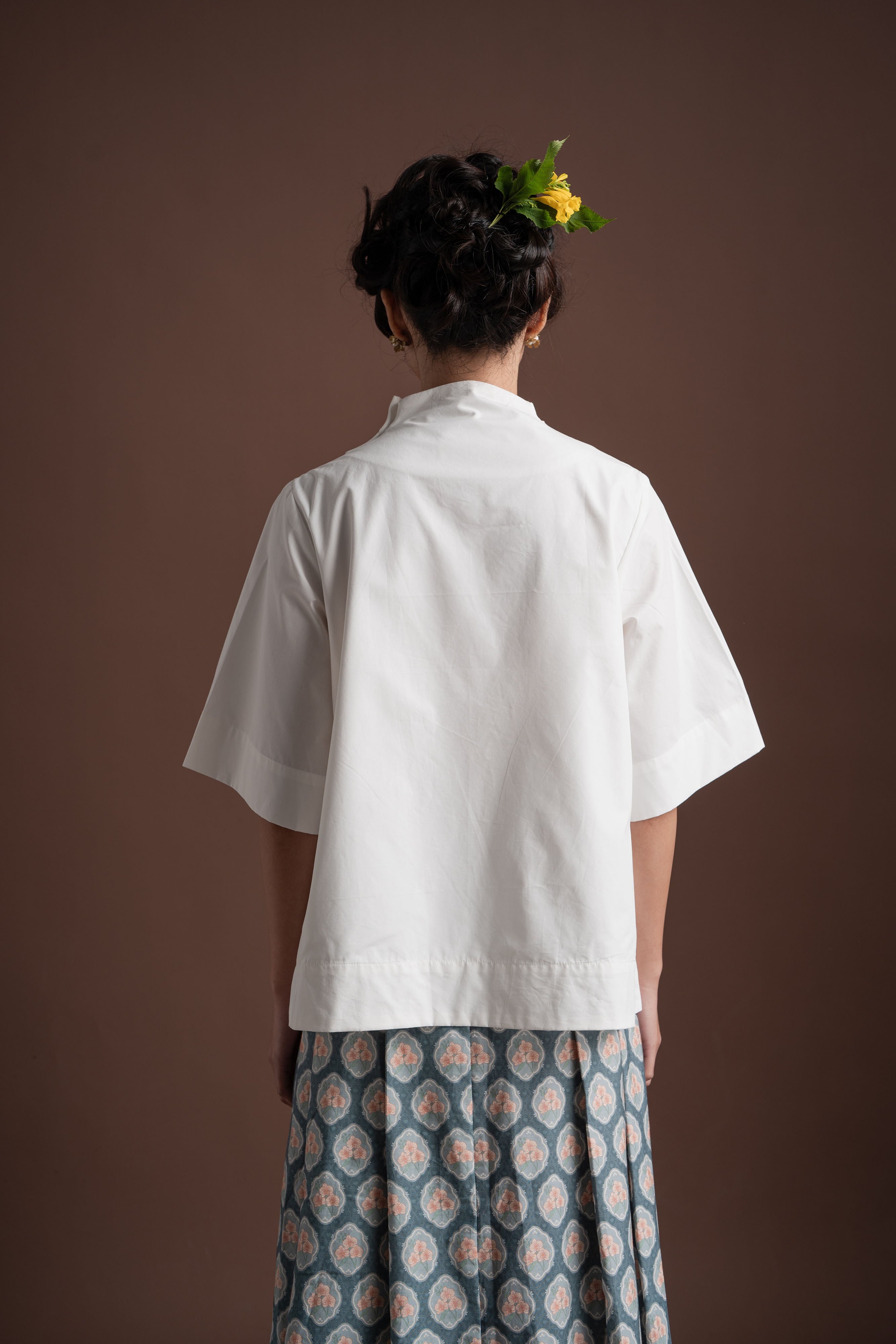 Senandika Teduh Shirt in Buttermilk (Ready shipment date 5-12 March 2026)