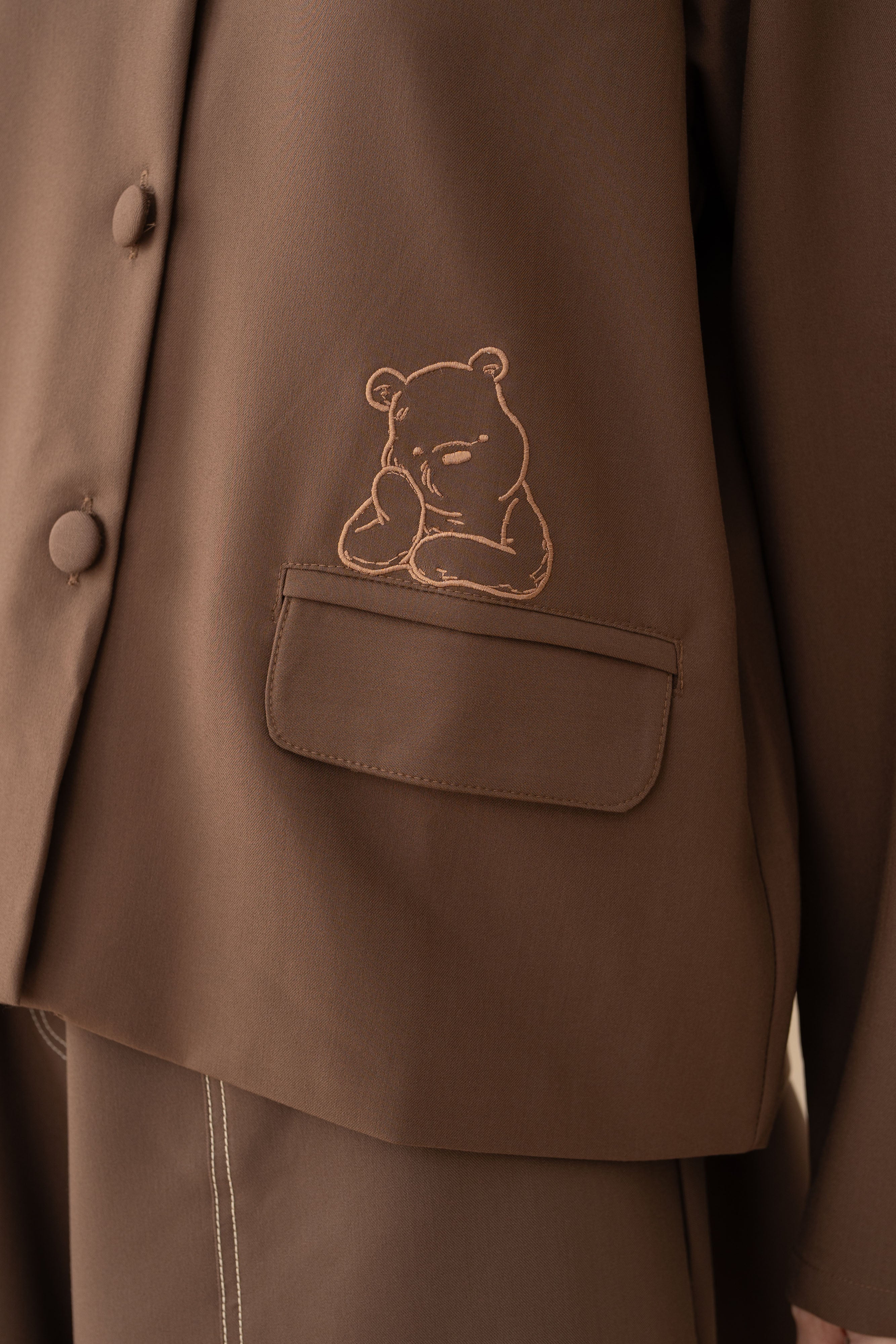 WTP Embroidery Outer in Latte