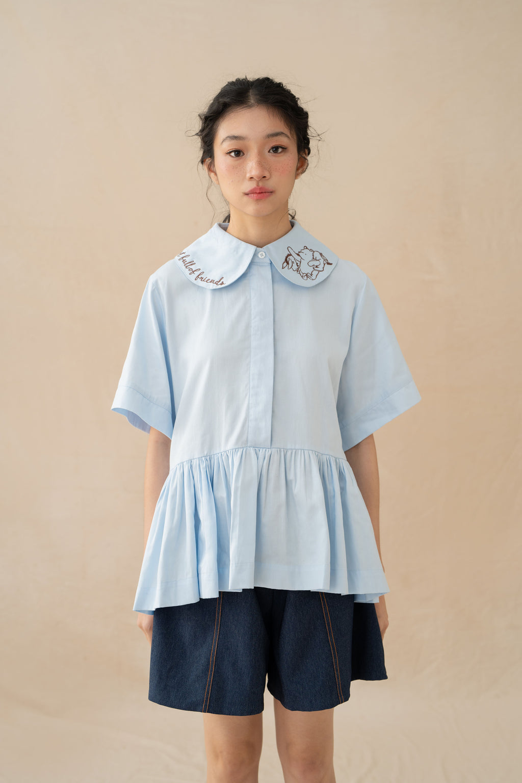 NVR Flate Shorts in Denim
