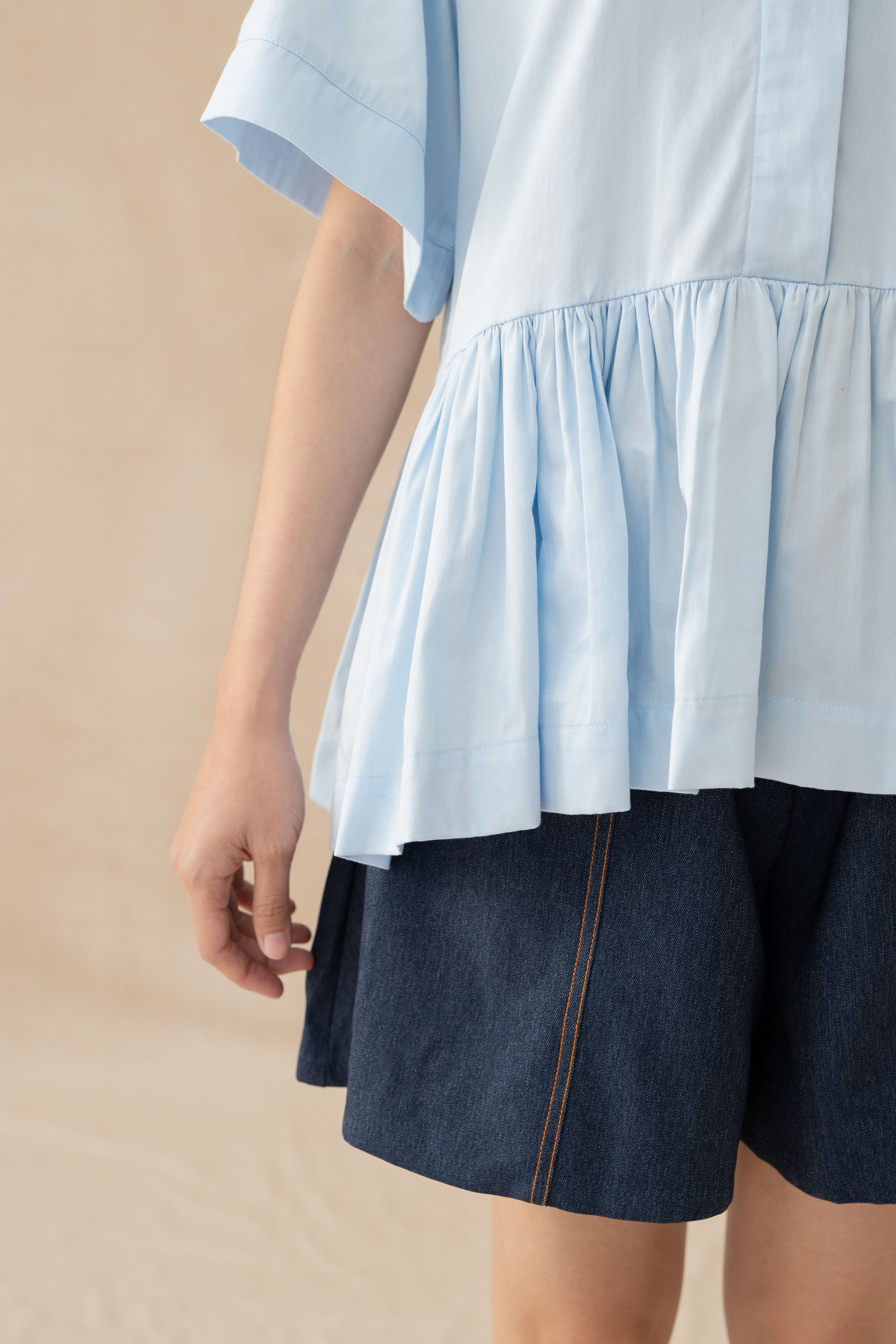 NVR Flate Shorts in Denim