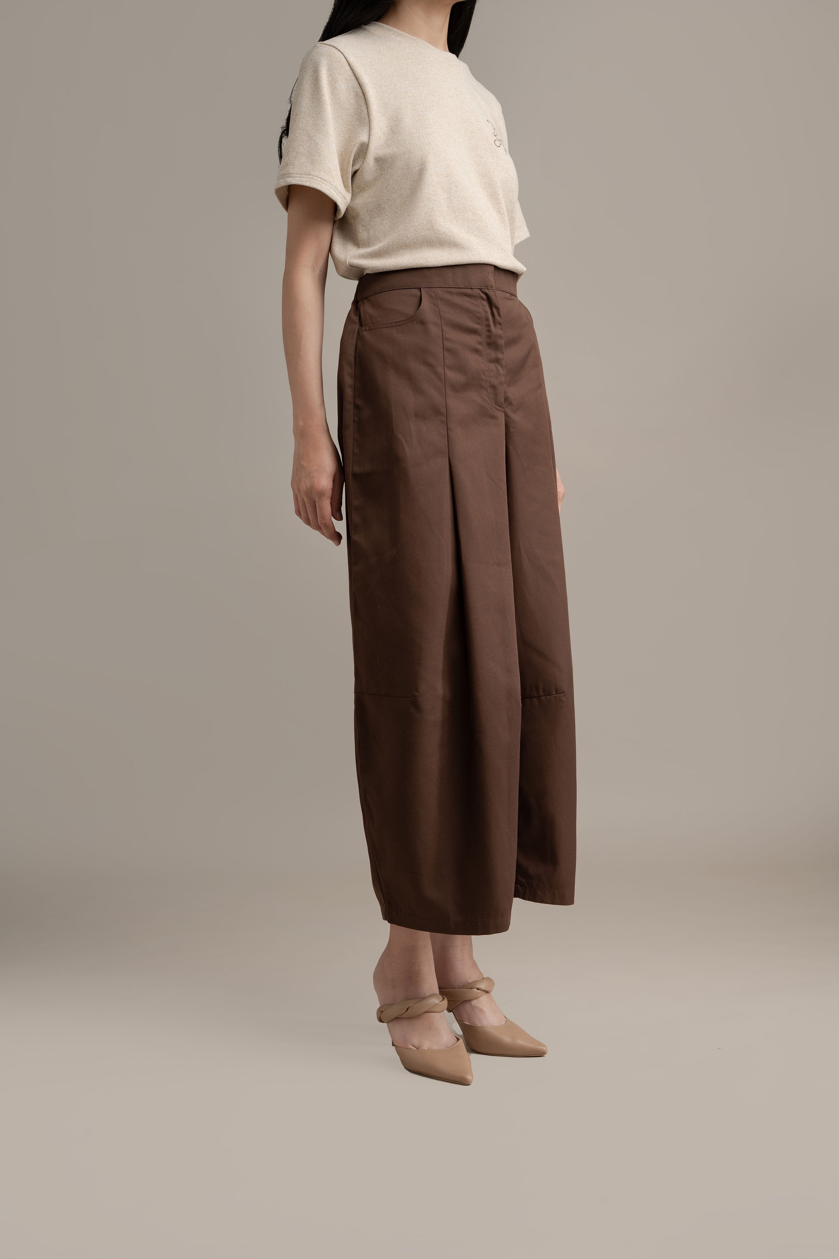 Cinderella Barrel Pants In Toffee