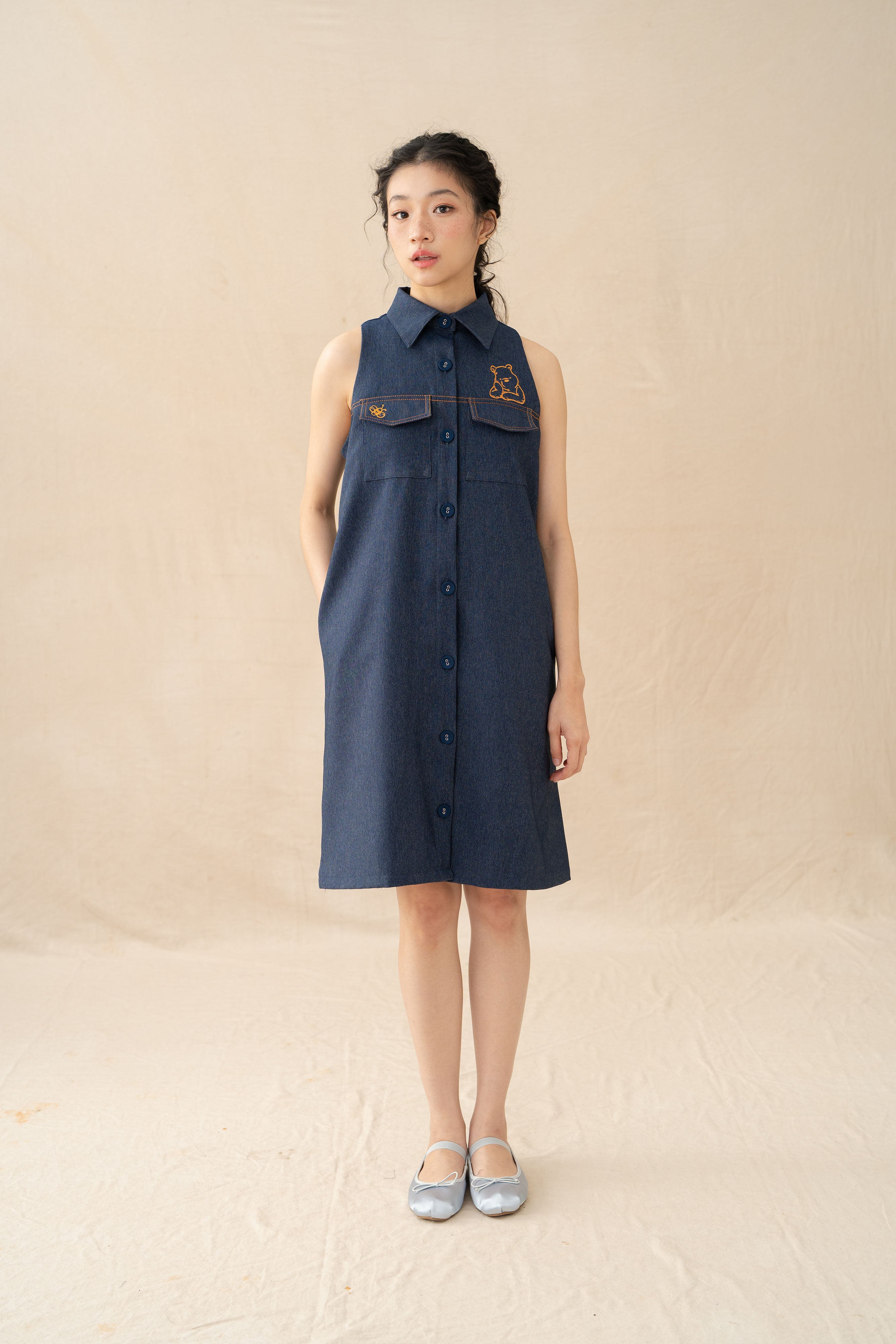 WTP Jeans Mini Dress in Denim