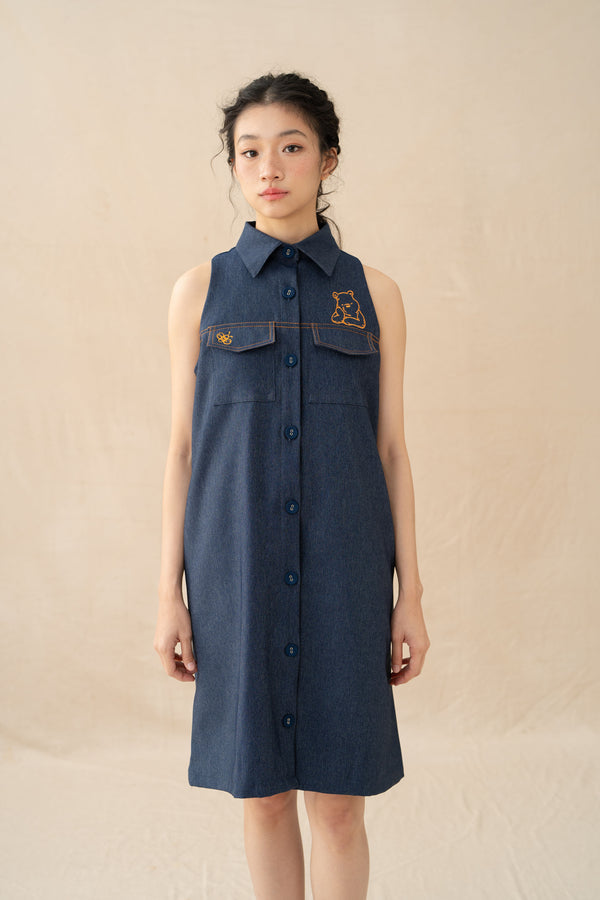 WTP Jeans Mini Dress in Denim (Ready Shipment 18-28 February 2025)