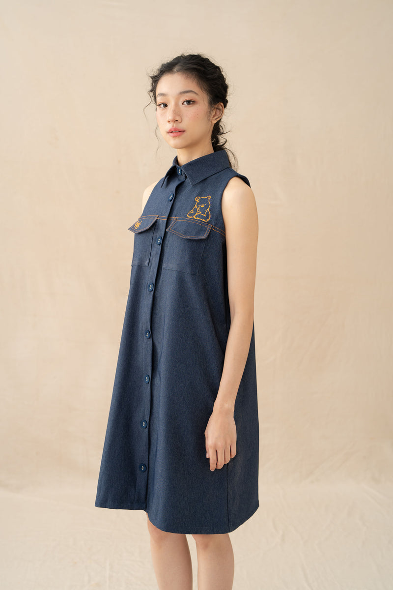 WTP Jeans Mini Dress in Denim (Ready Shipment 18-28 February 2025)