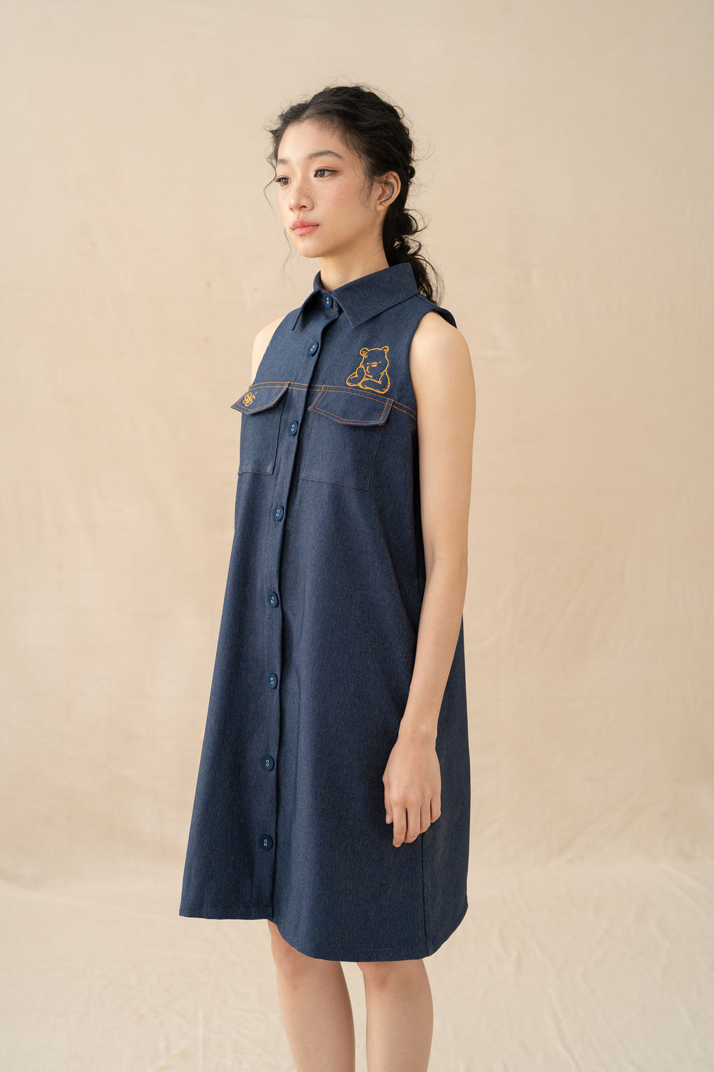 WTP Jeans Mini Dress in Denim