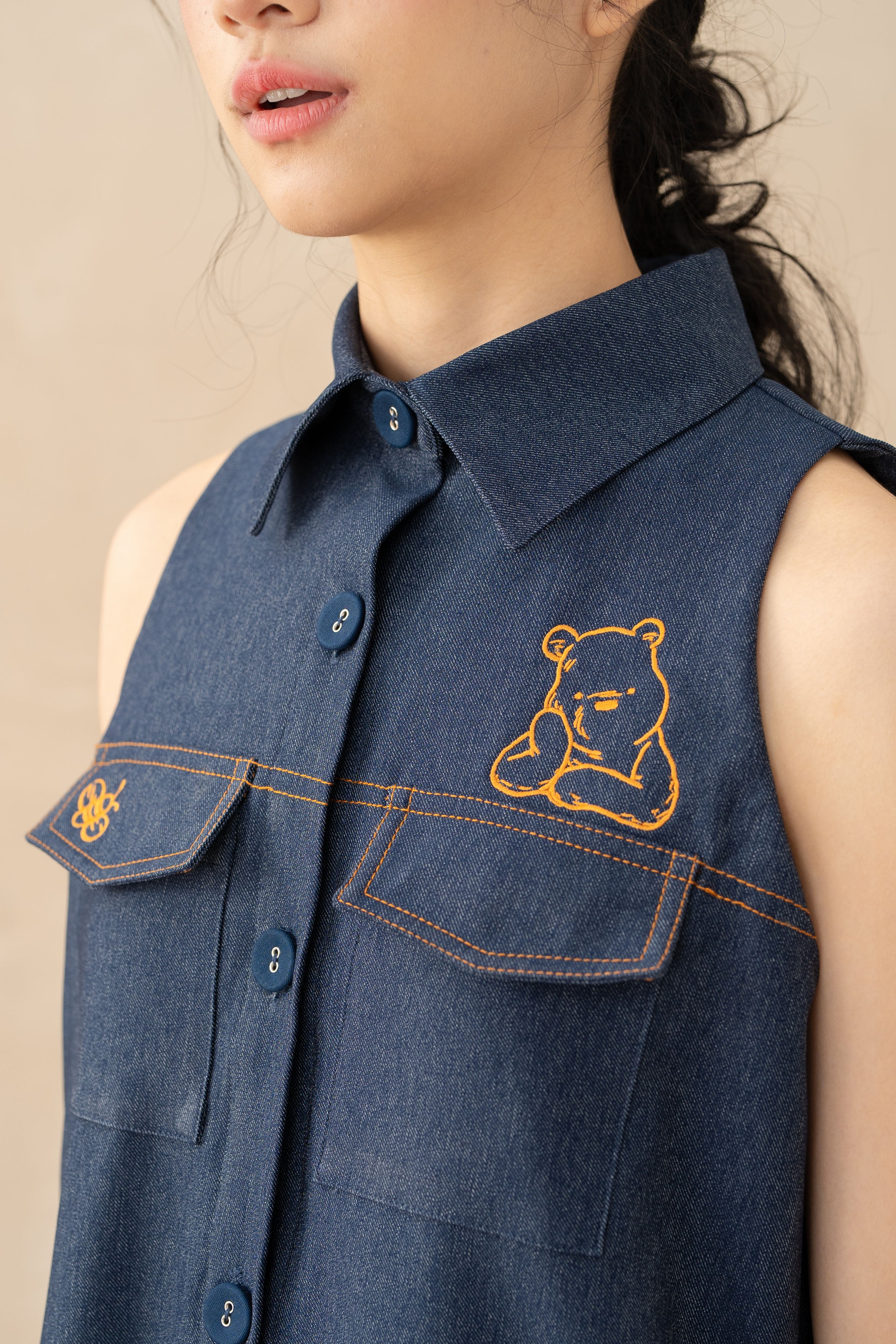 WTP Jeans Mini Dress in Denim