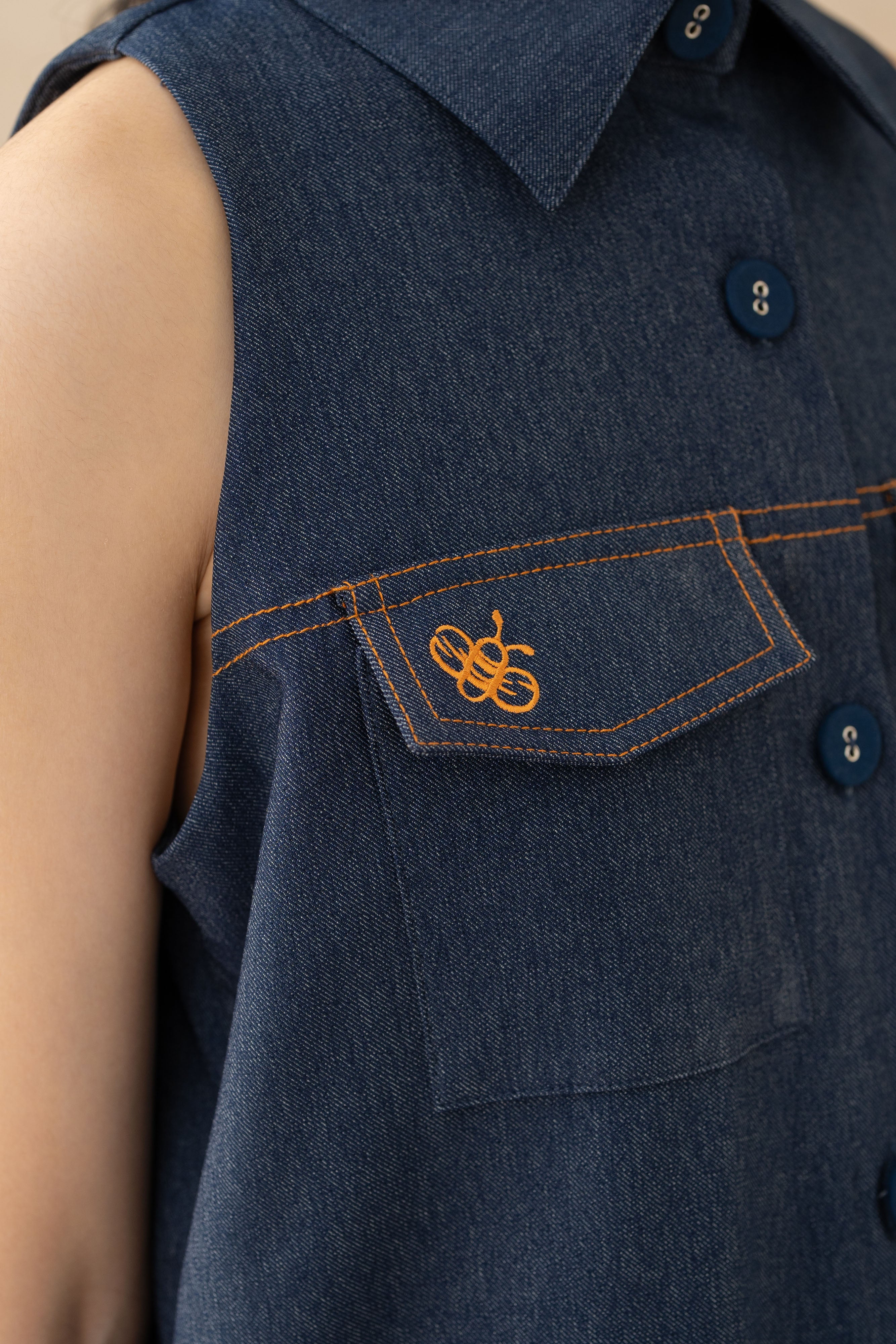 WTP Jeans Mini Dress in Denim