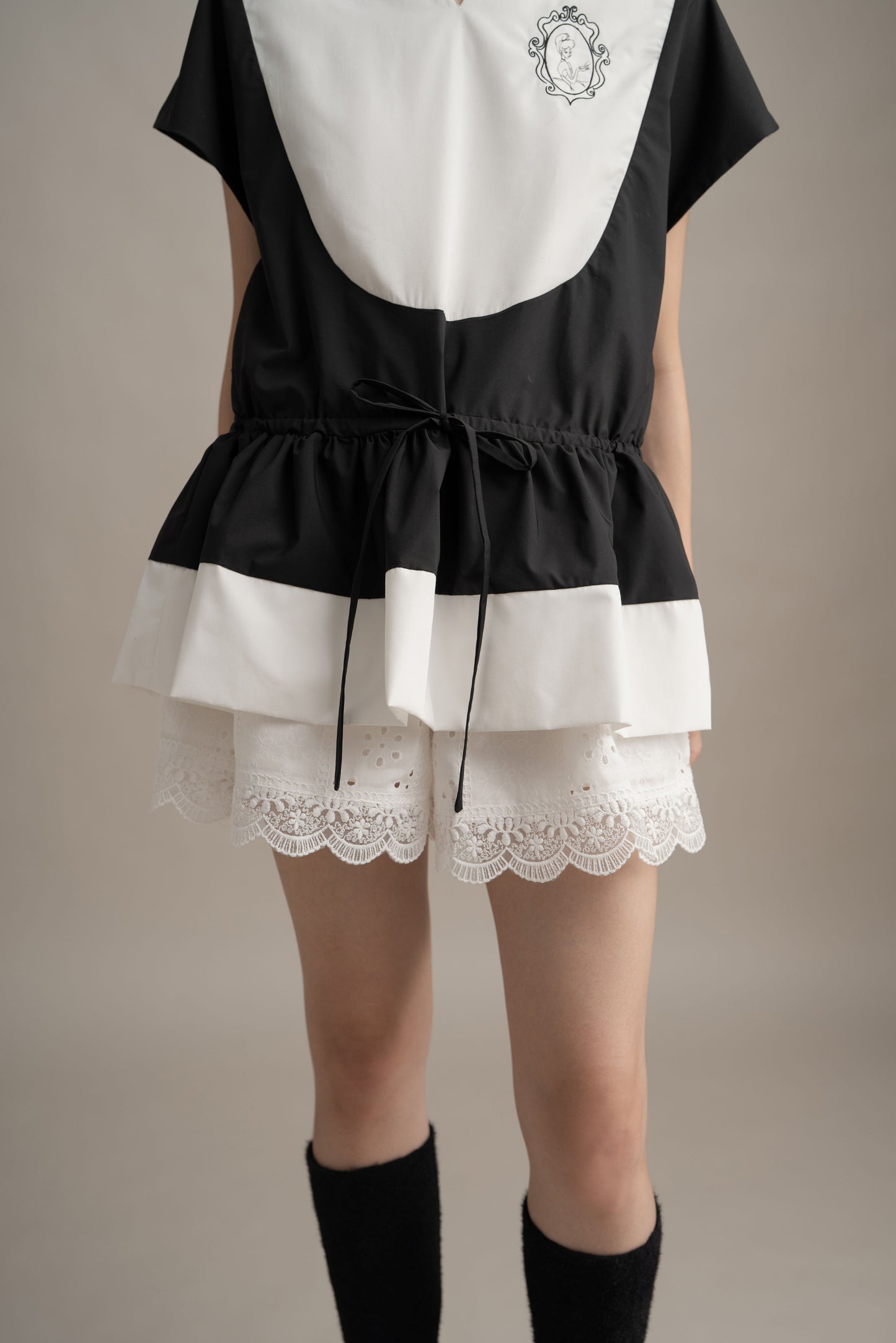 Cinderella Peplum Top In Licorice