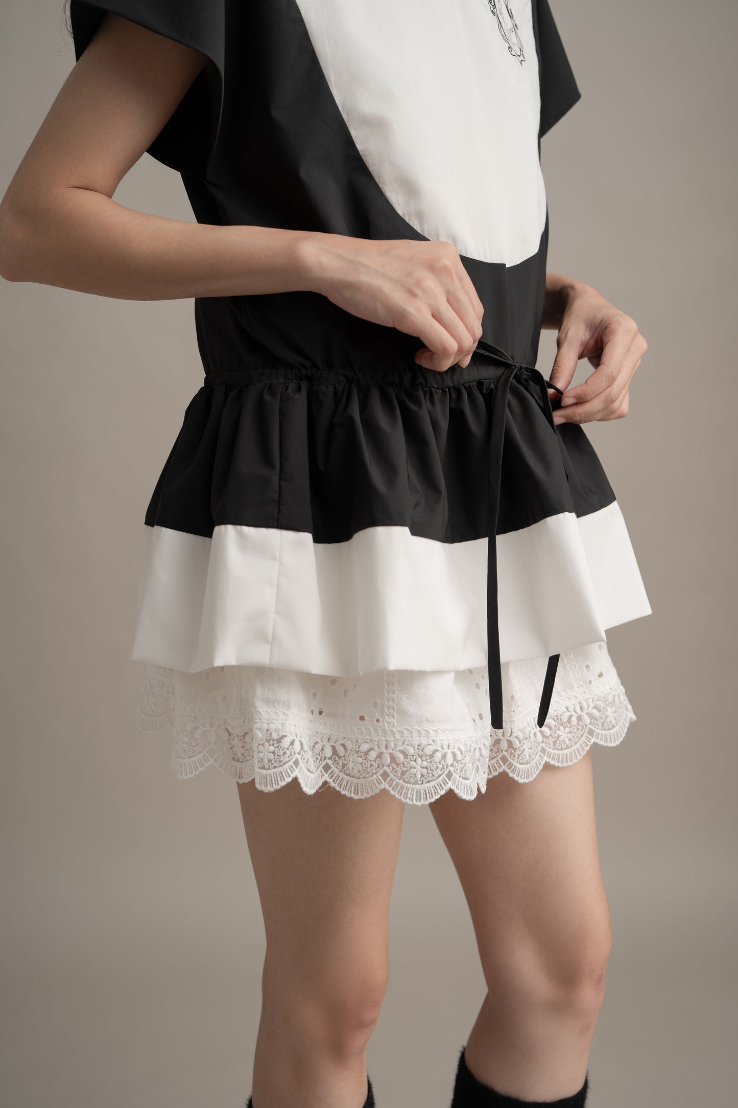 Cinderella Peplum Top In Licorice