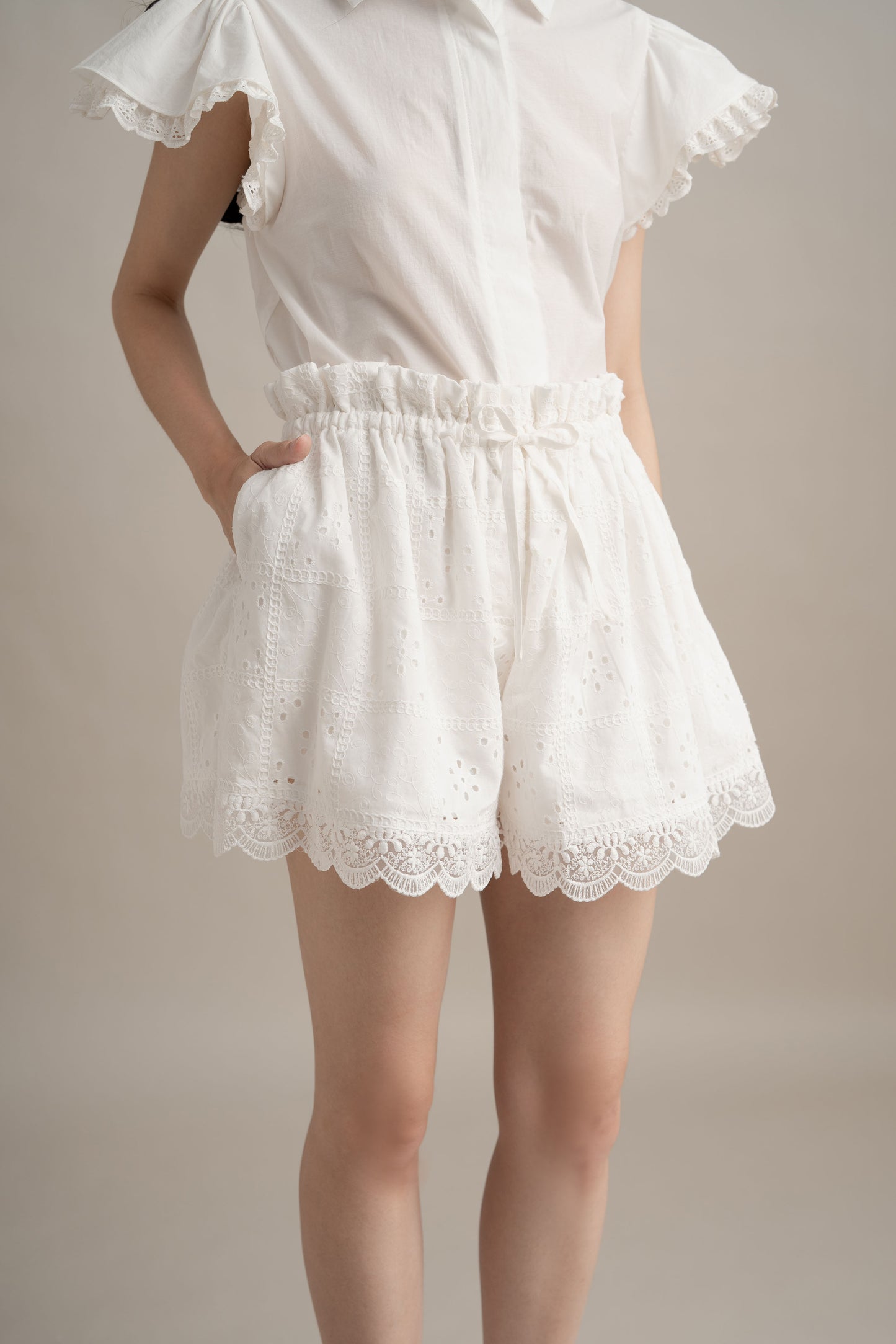 Cinderella Lacey Short In Buttermilk