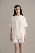 Cinderella Lace Top In Buttermilk