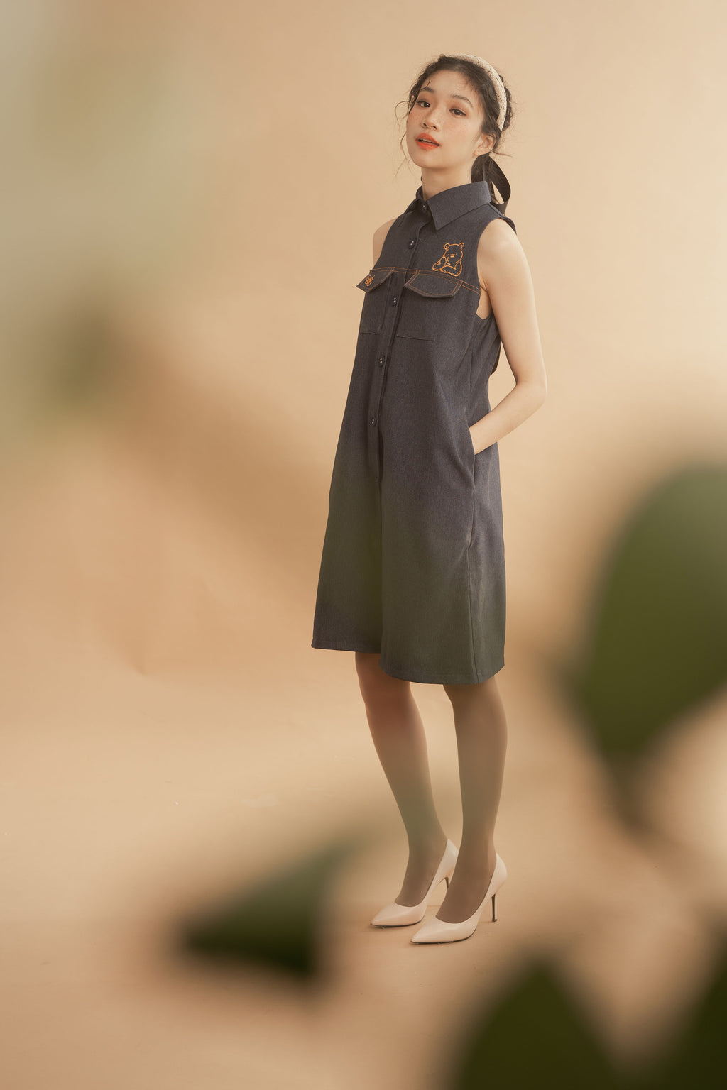 WTP Jeans Mini Dress in Denim