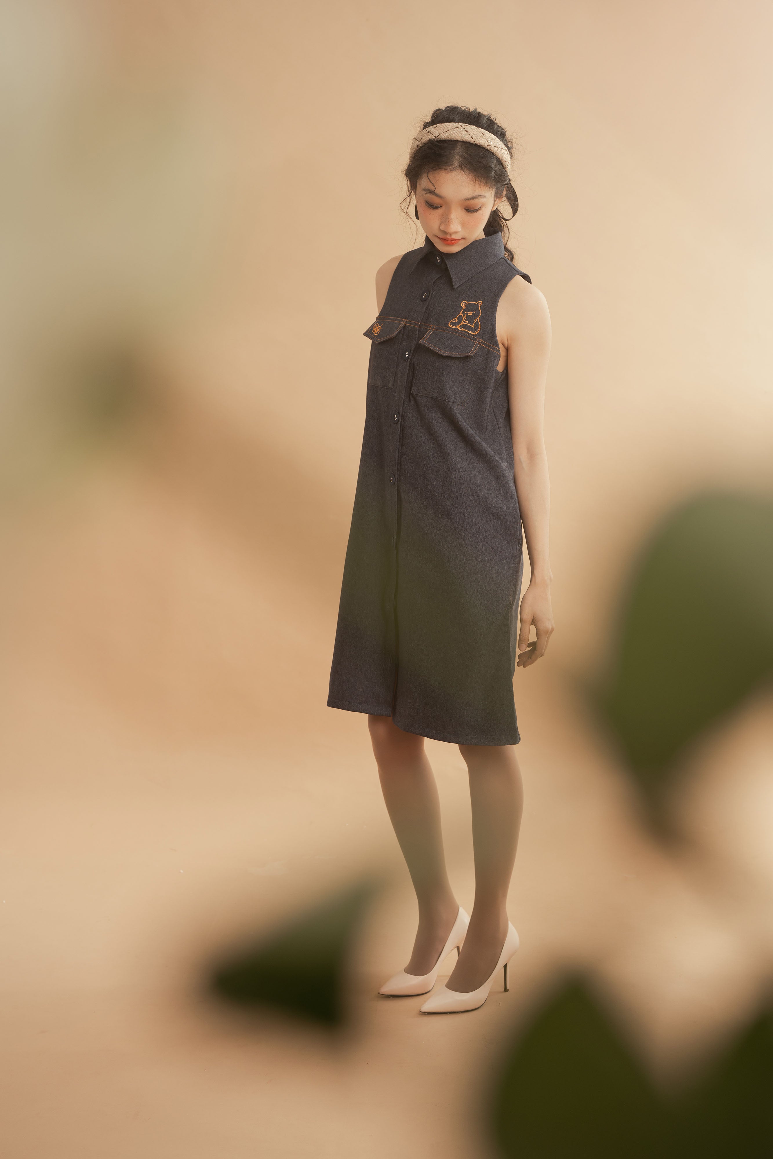 WTP Jeans Mini Dress in Denim