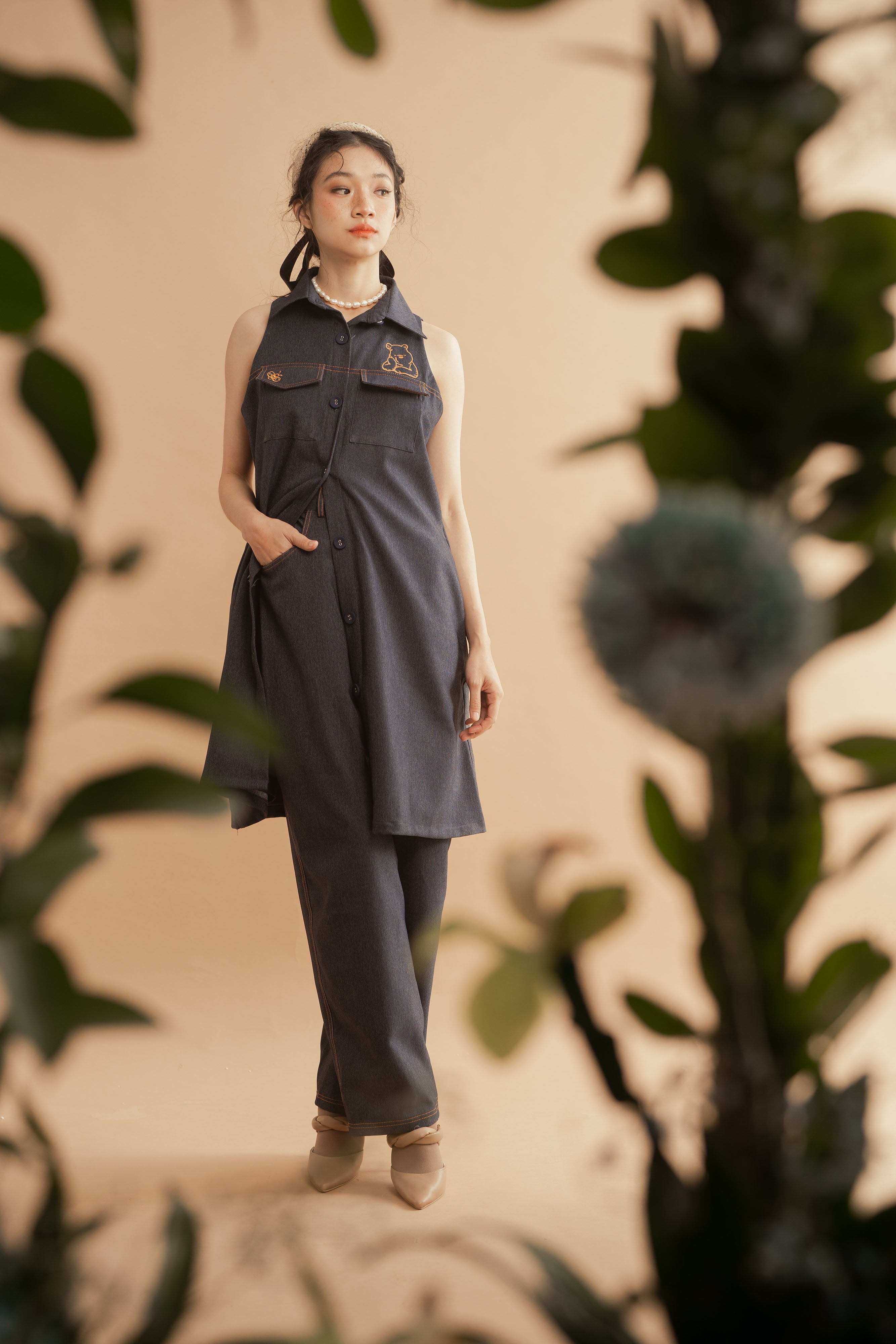 WTP Jeans Mini Dress in Denim