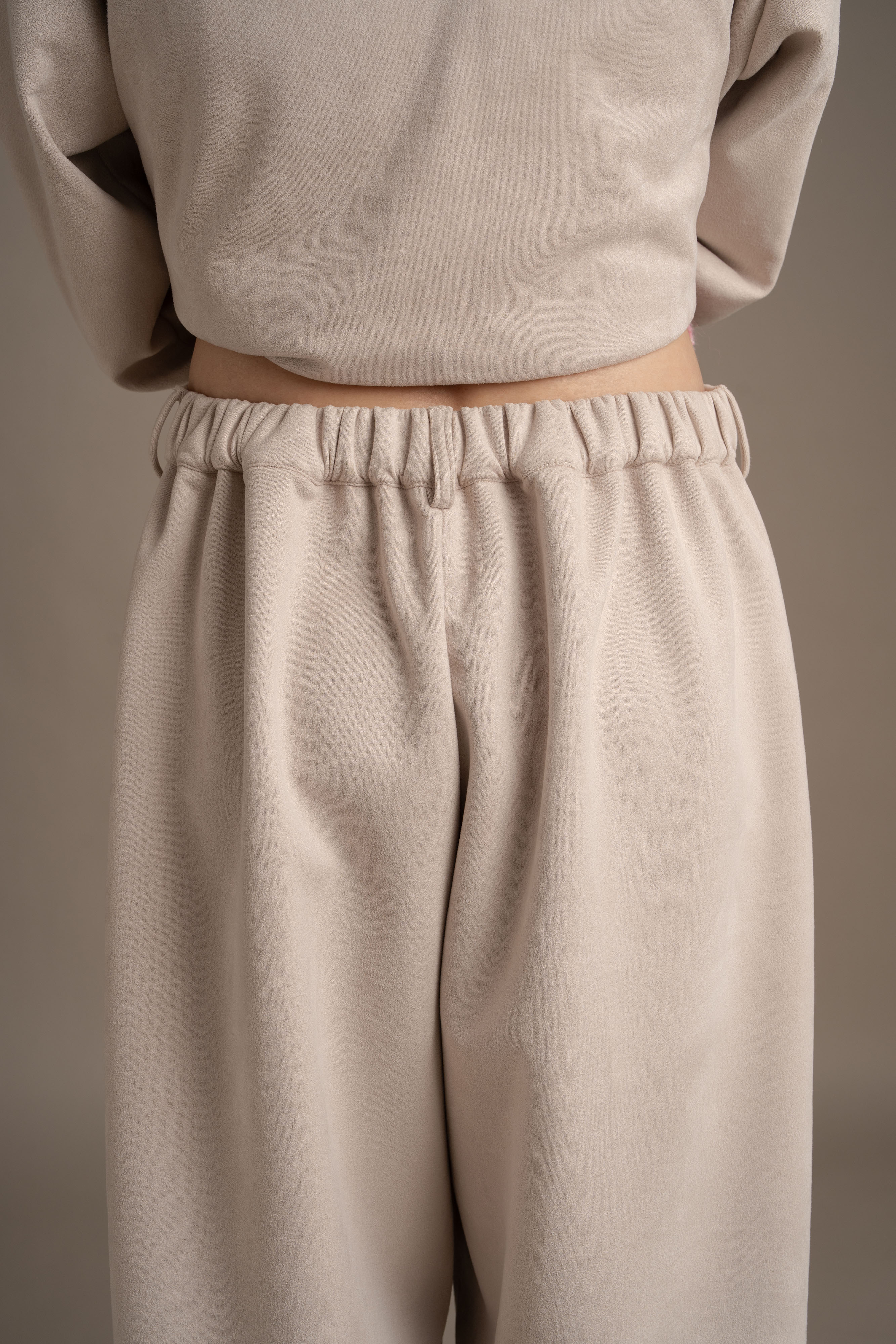 THC Suede Pants In Winter Fog