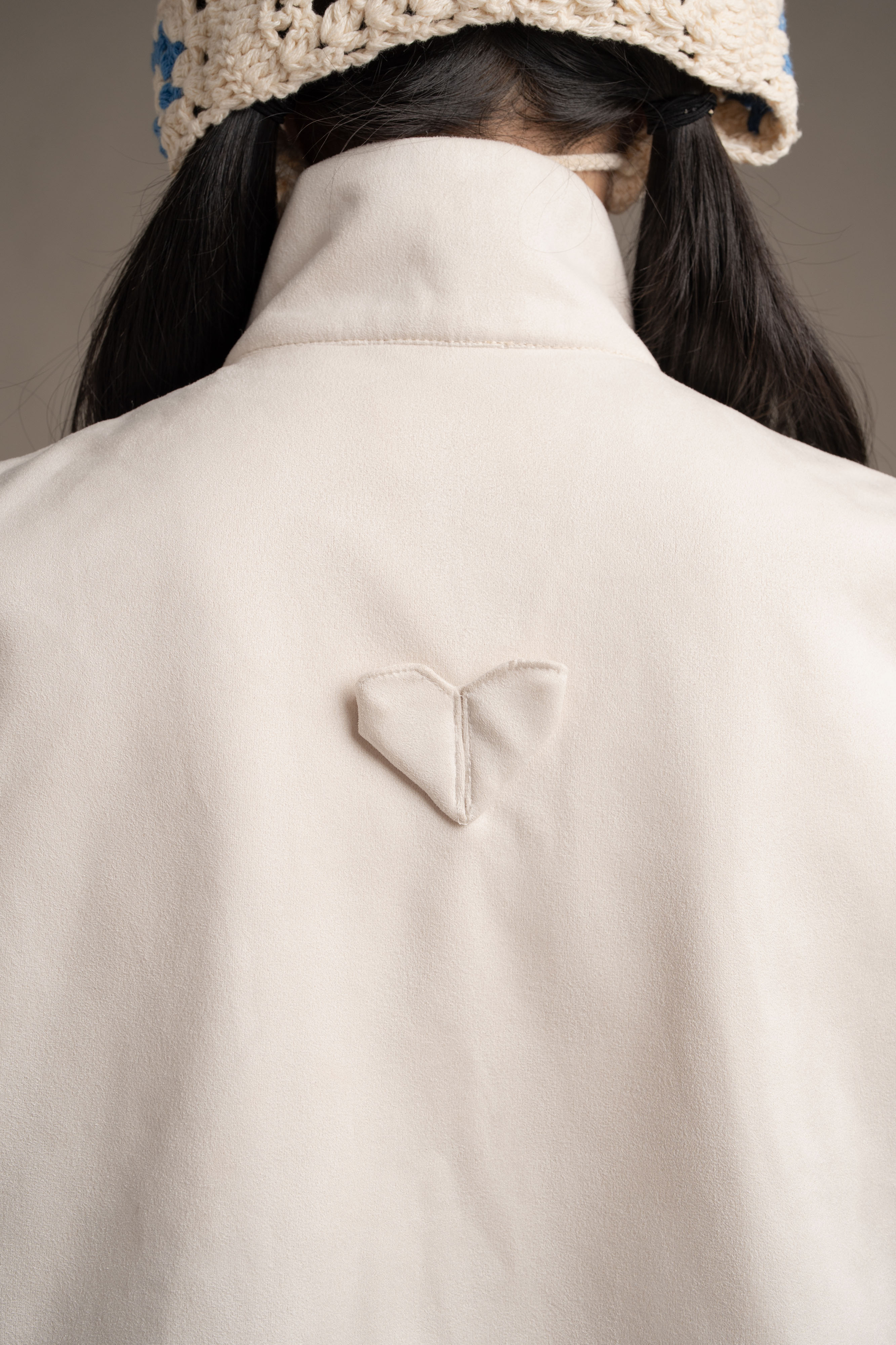 THC Suede Vest In Ice Frost