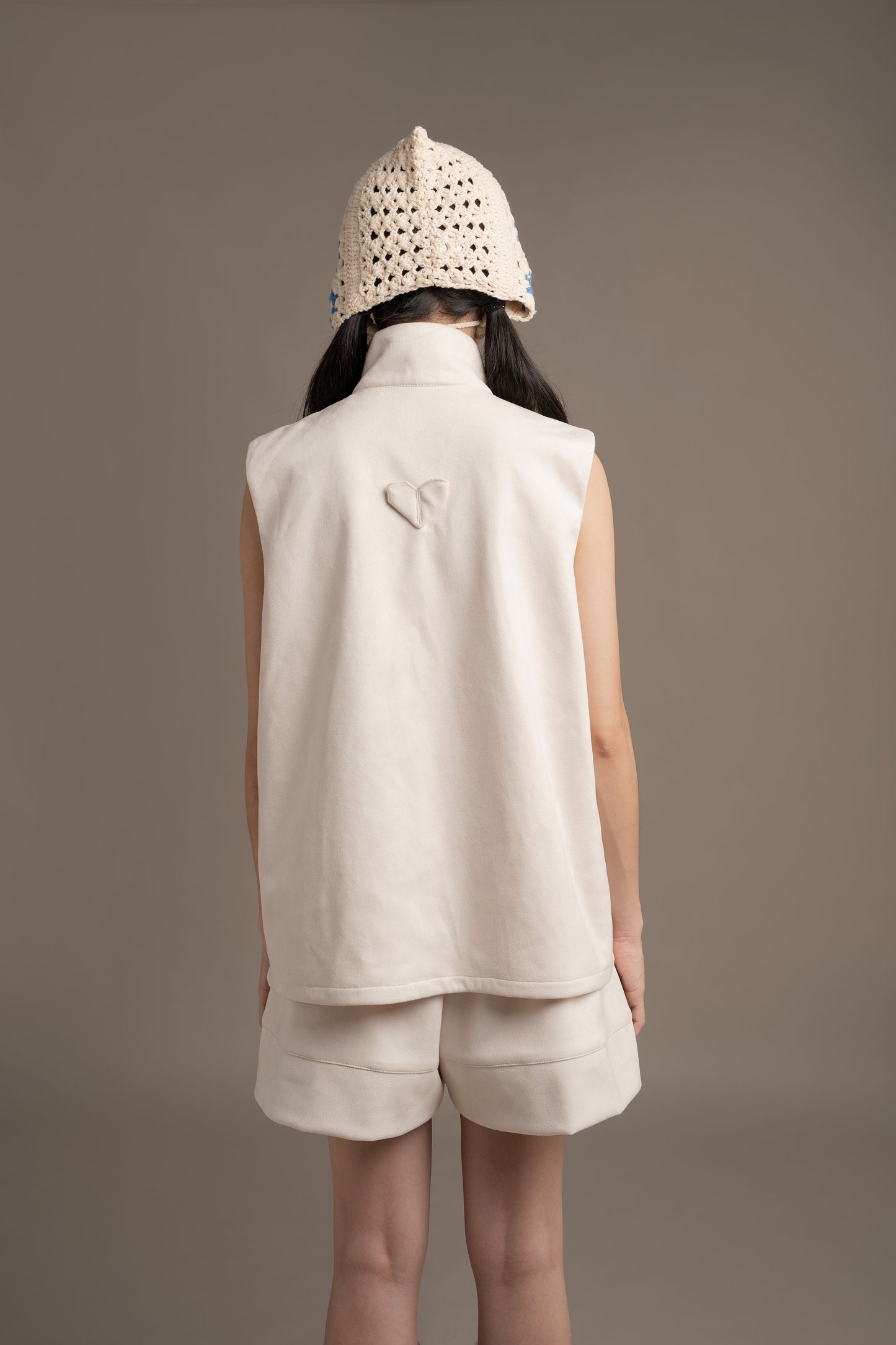 THC Suede Vest In Ice Frost (Ready Shipment Date 08 - 15 December 2025)