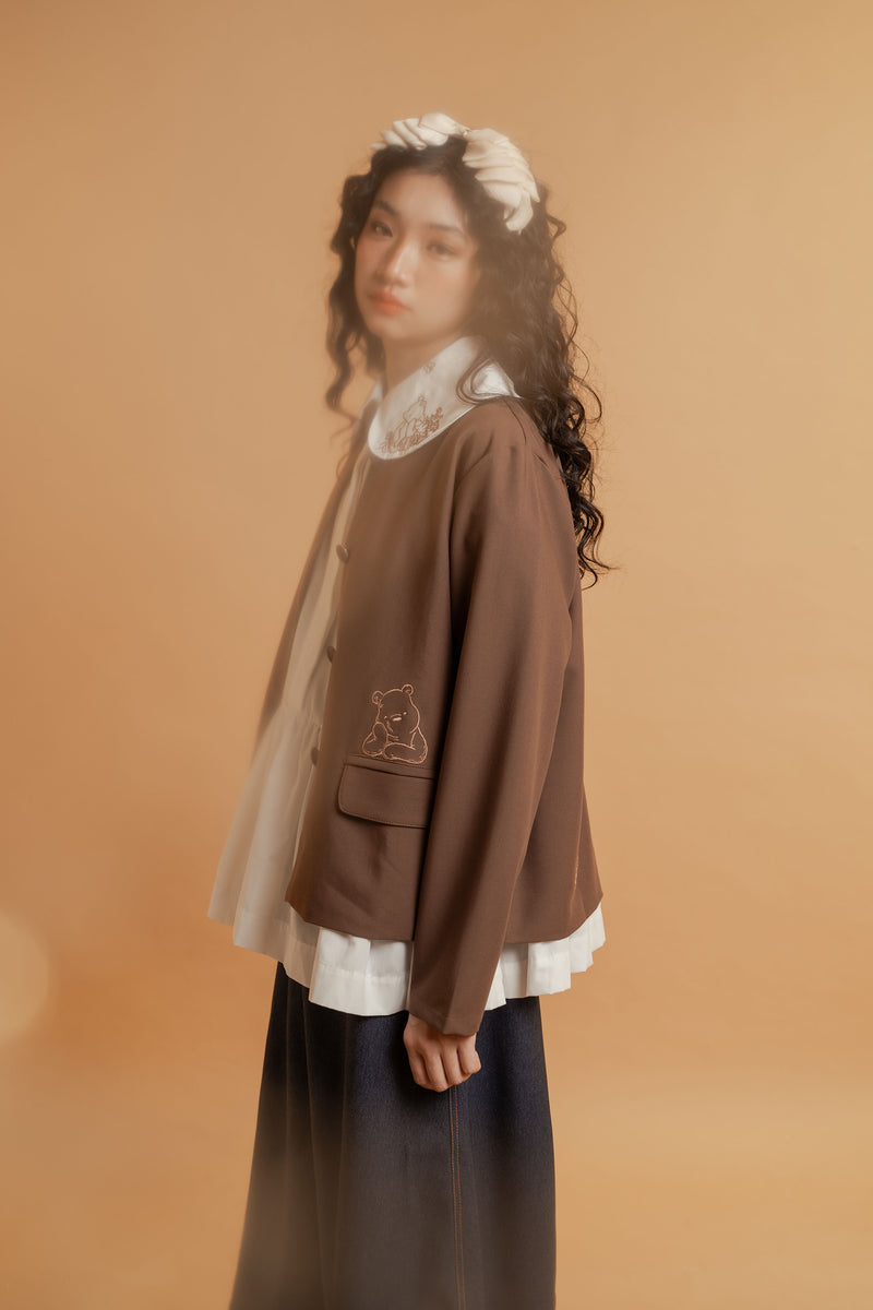 WTP Embroidery Outer in Latte (Ready Shipment 18-28 February 2025)