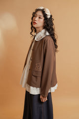 WTP Embroidery Outer in Latte (Ready Shipment 18-28 February 2025)