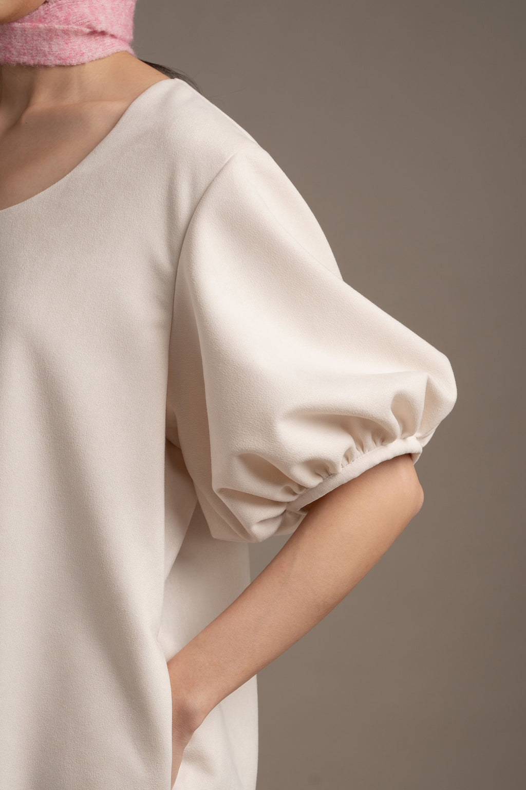 THC Suede Mini Dress In Ice Frost