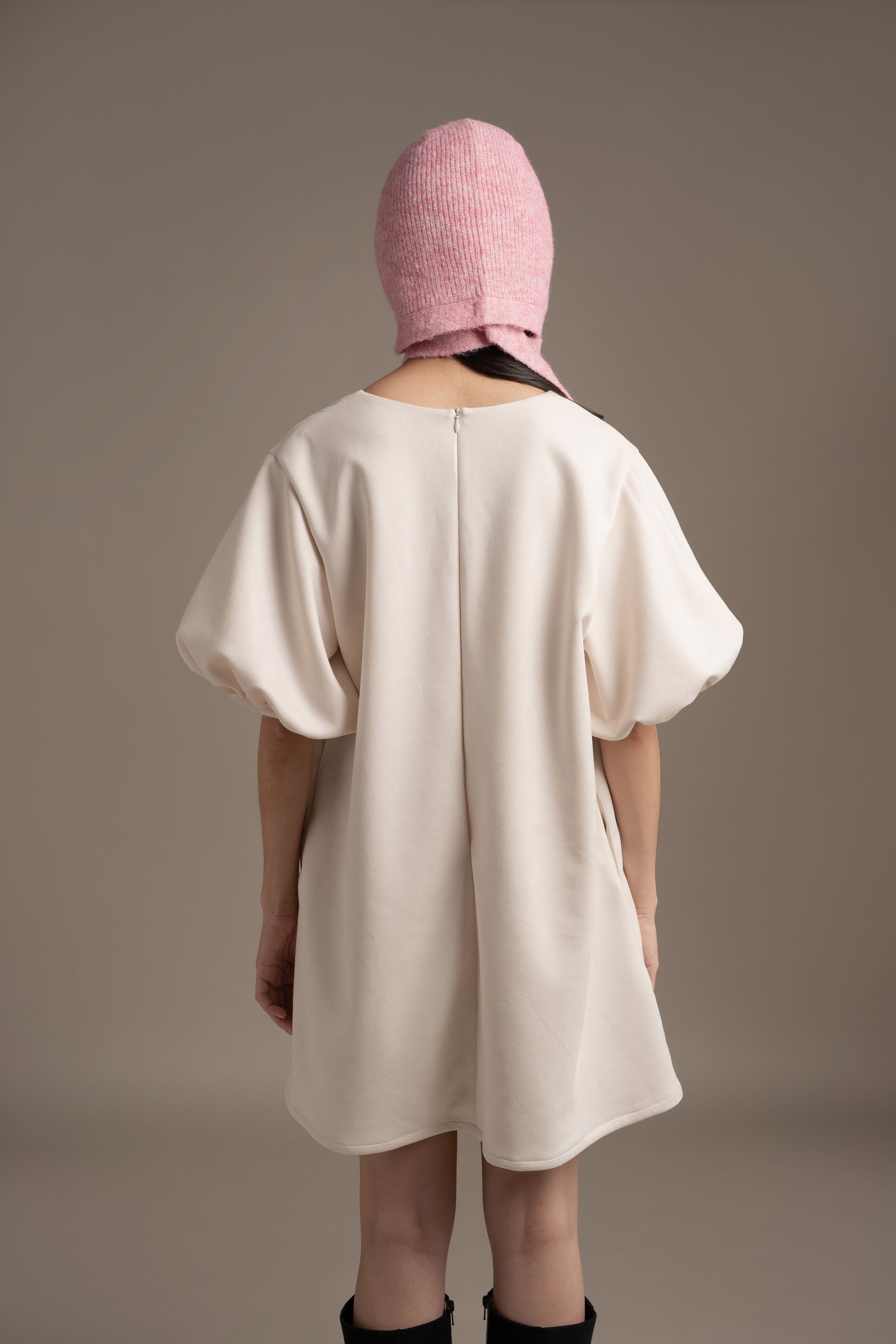 THC Suede Mini Dress In Ice Frost