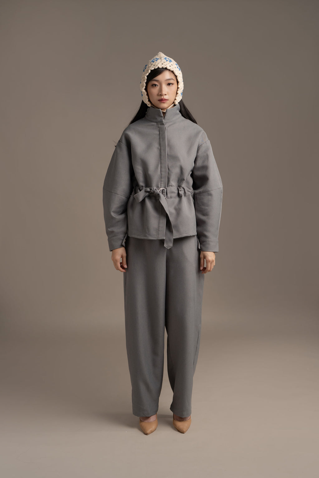 THC Overshirt Jacket In Artic Smoke