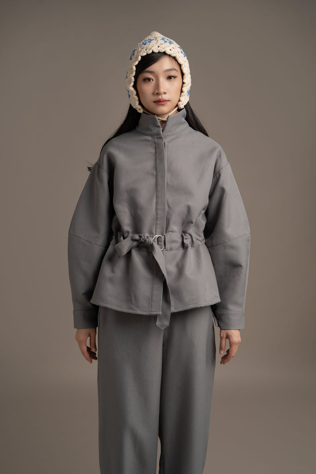 THC Overshirt Jacket In Artic Smoke