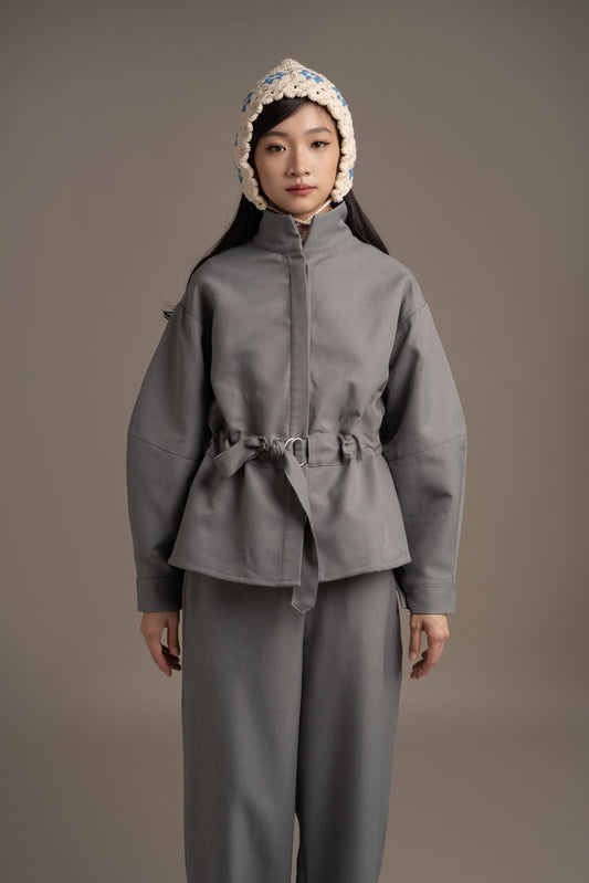 THC Overshirt Jacket In Artic Smoke (Ready Shipment Date 08 - 15 December 2025)