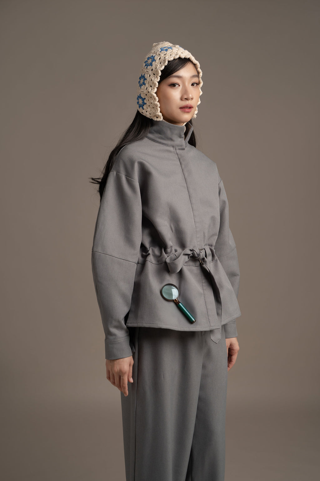 THC Overshirt Jacket In Artic Smoke