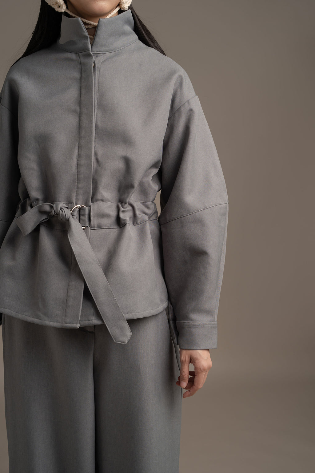 THC Overshirt Jacket In Artic Smoke