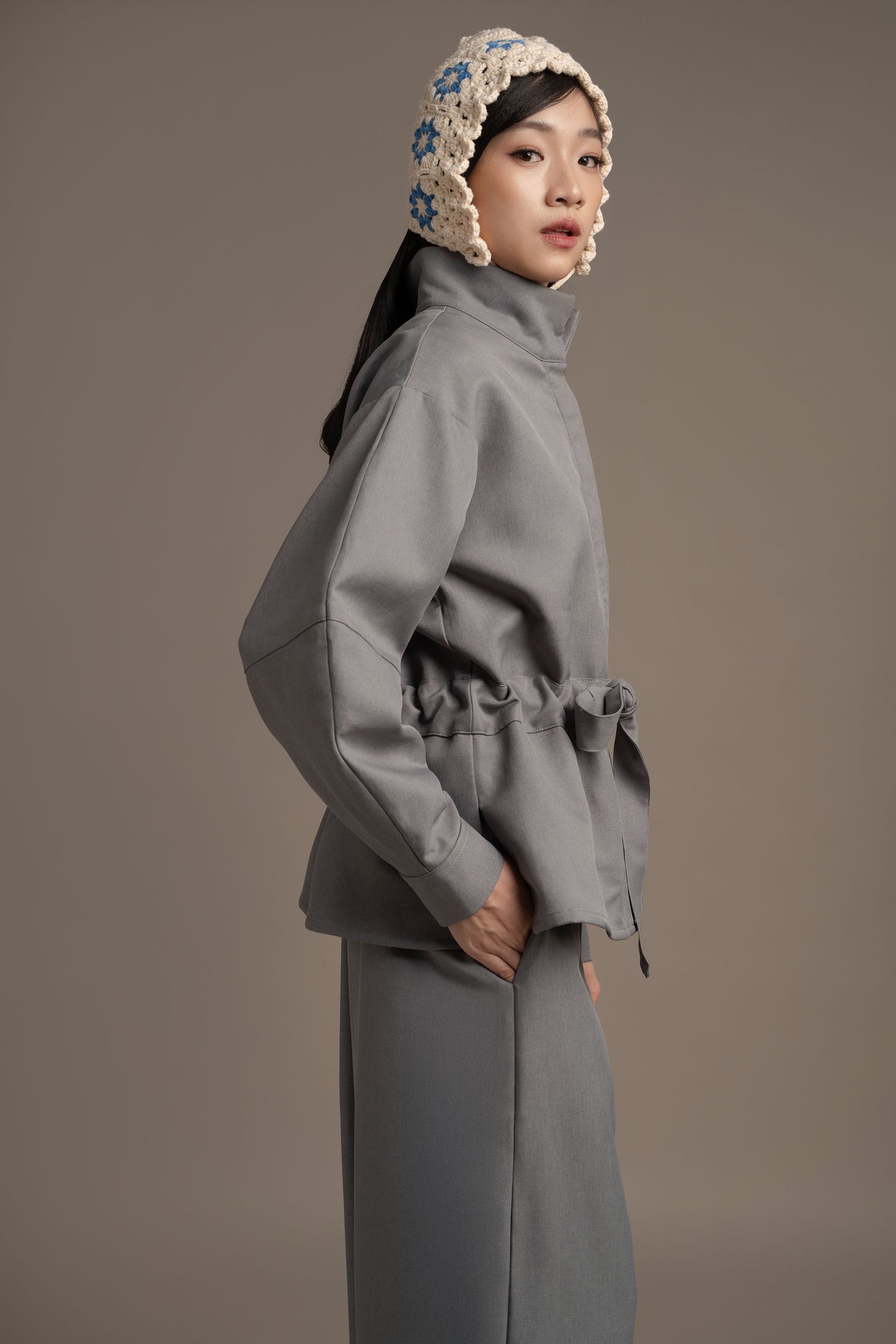 THC Overshirt Jacket In Artic Smoke (Ready Shipment Date 08 - 15 December 2025)