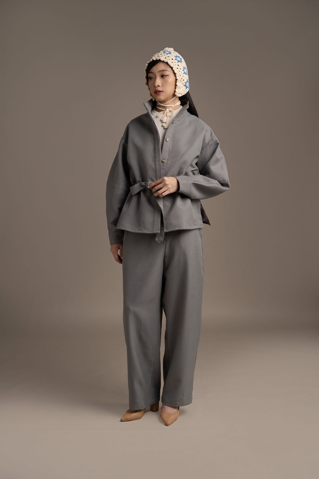 THC Overshirt Jacket In Artic Smoke