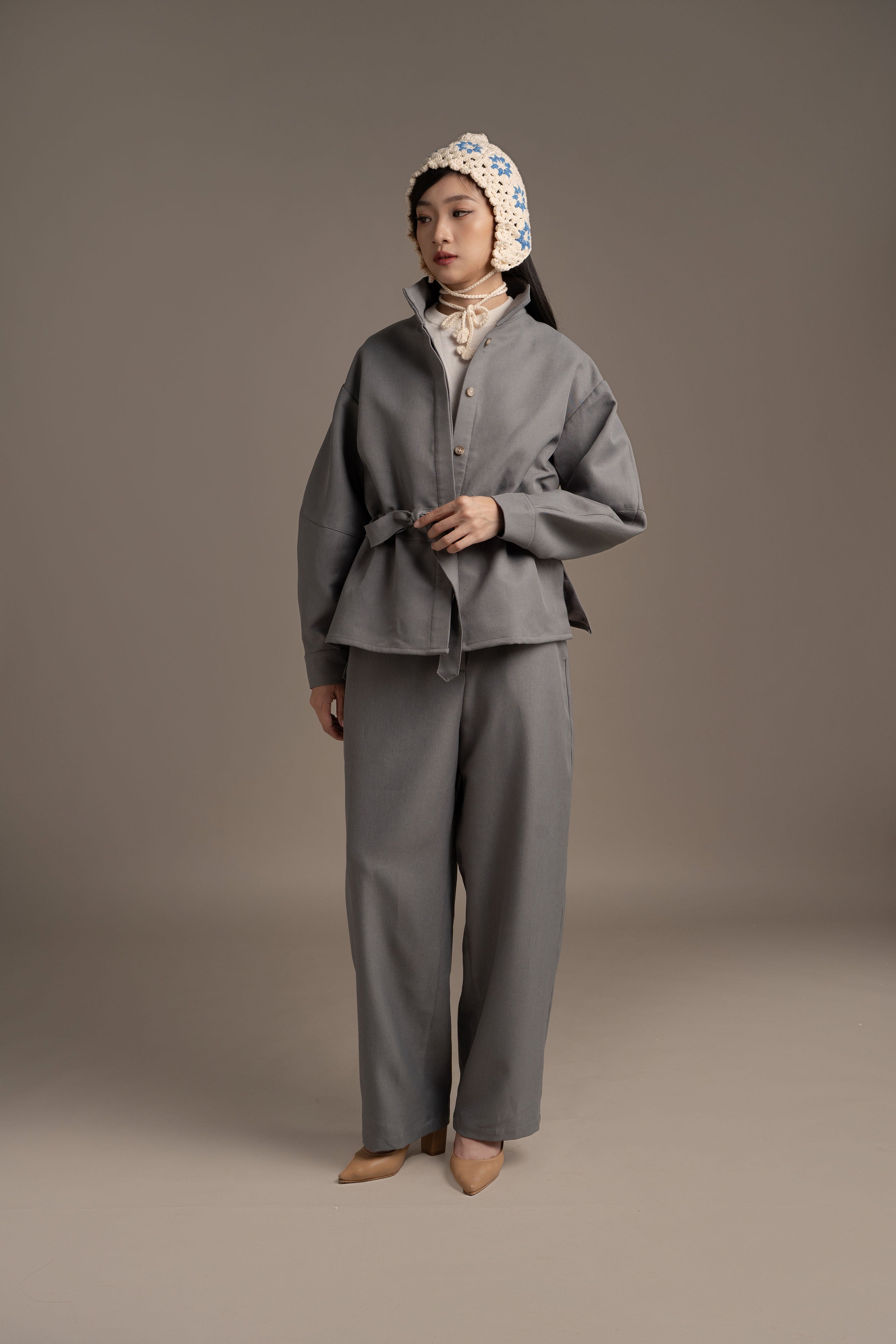 THC Overshirt Jacket In Artic Smoke