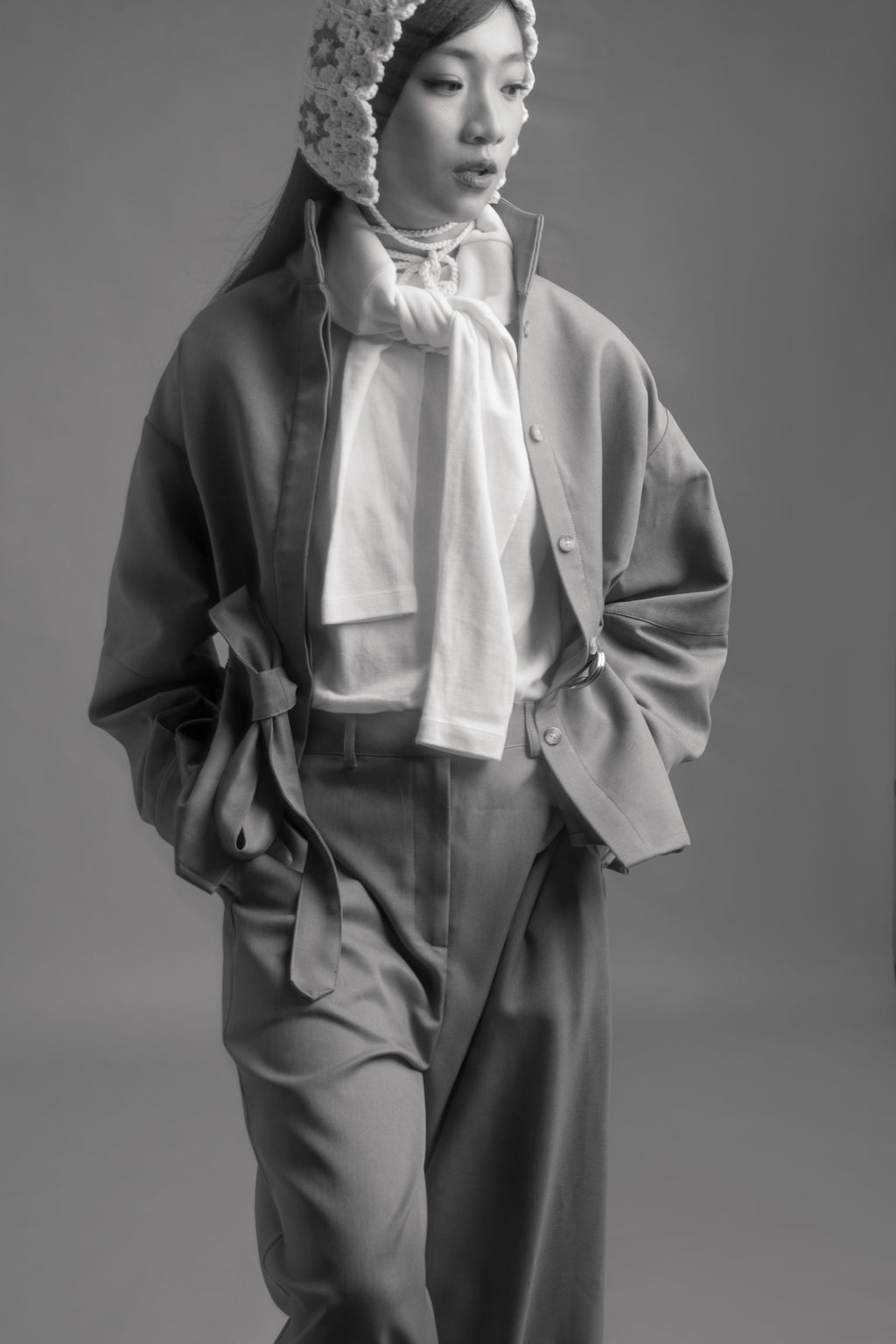 THC Overshirt Jacket In Artic Smoke