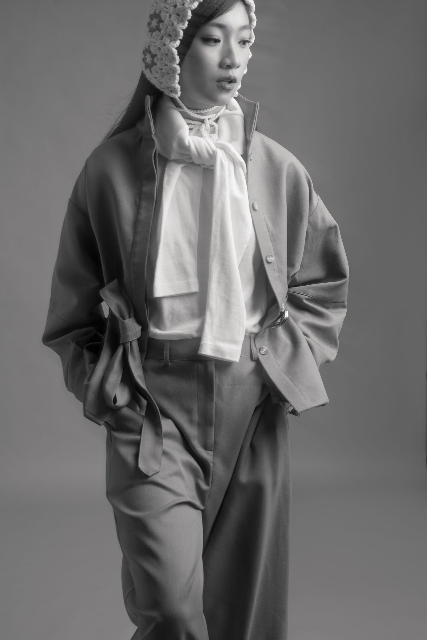 THC Overshirt Jacket In Artic Smoke (Ready Shipment Date 08 - 15 December 2025)