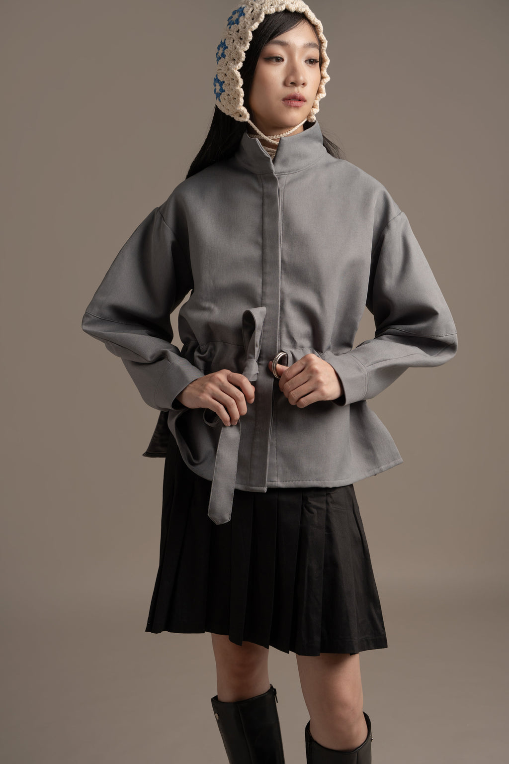 THC Overshirt Jacket In Artic Smoke