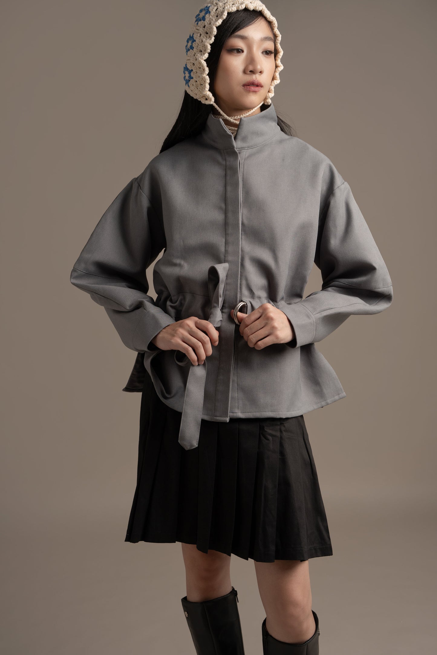 THC Overshirt Jacket In Artic Smoke (Ready Shipment Date 08 - 15 December 2025)