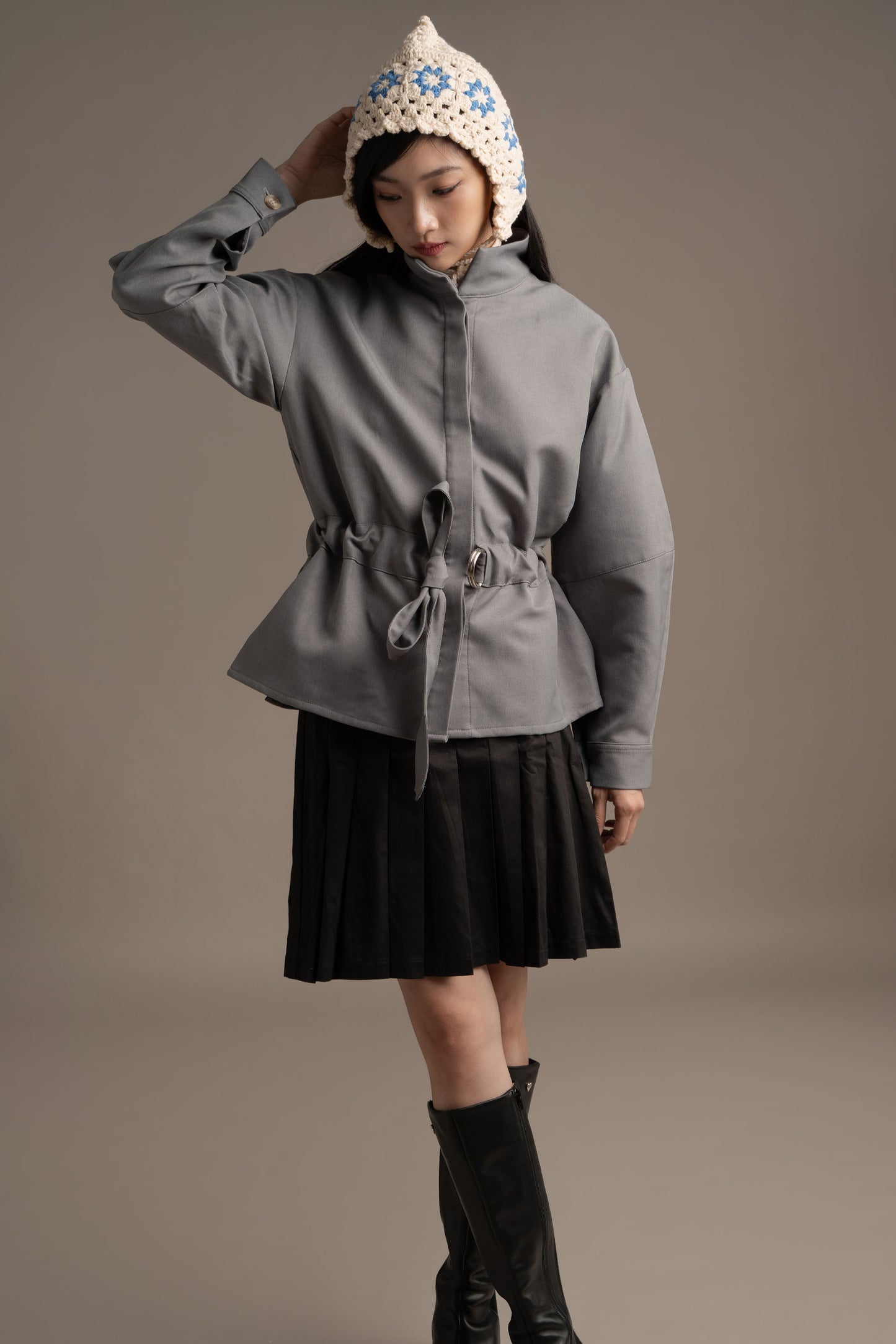 THC Overshirt Jacket In Artic Smoke (Ready Shipment Date 08 - 15 December 2025)