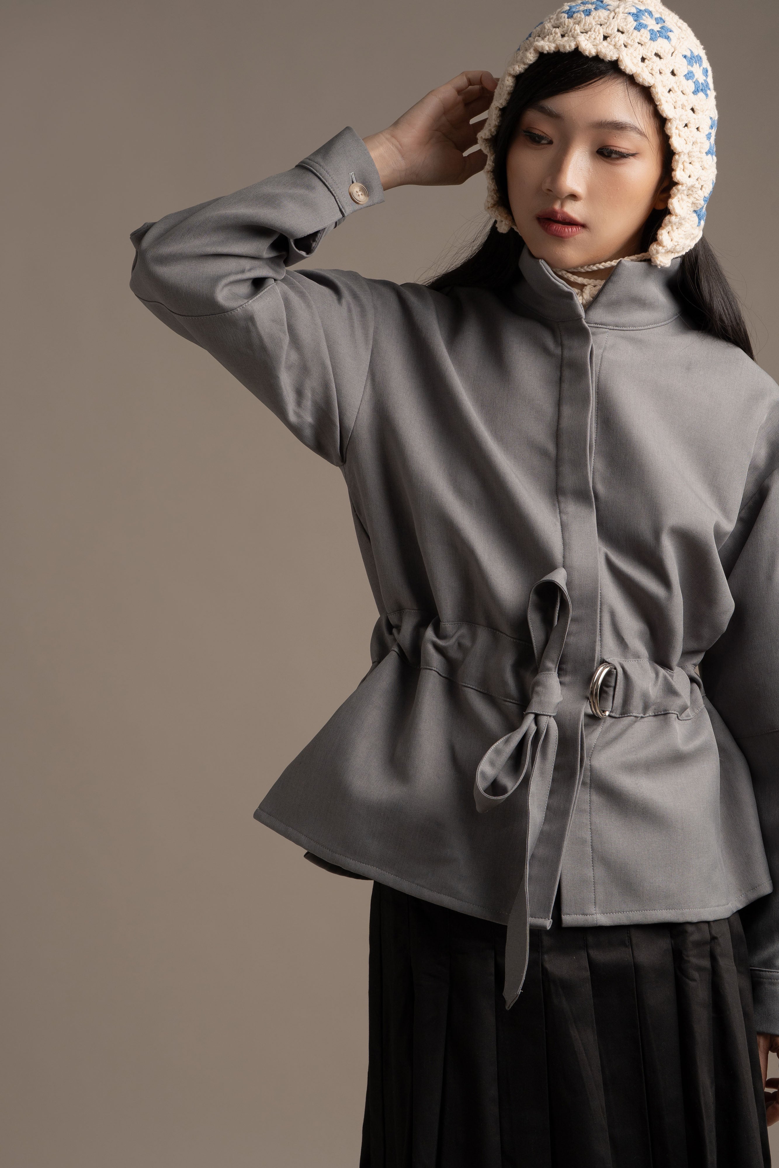 THC Overshirt Jacket In Artic Smoke