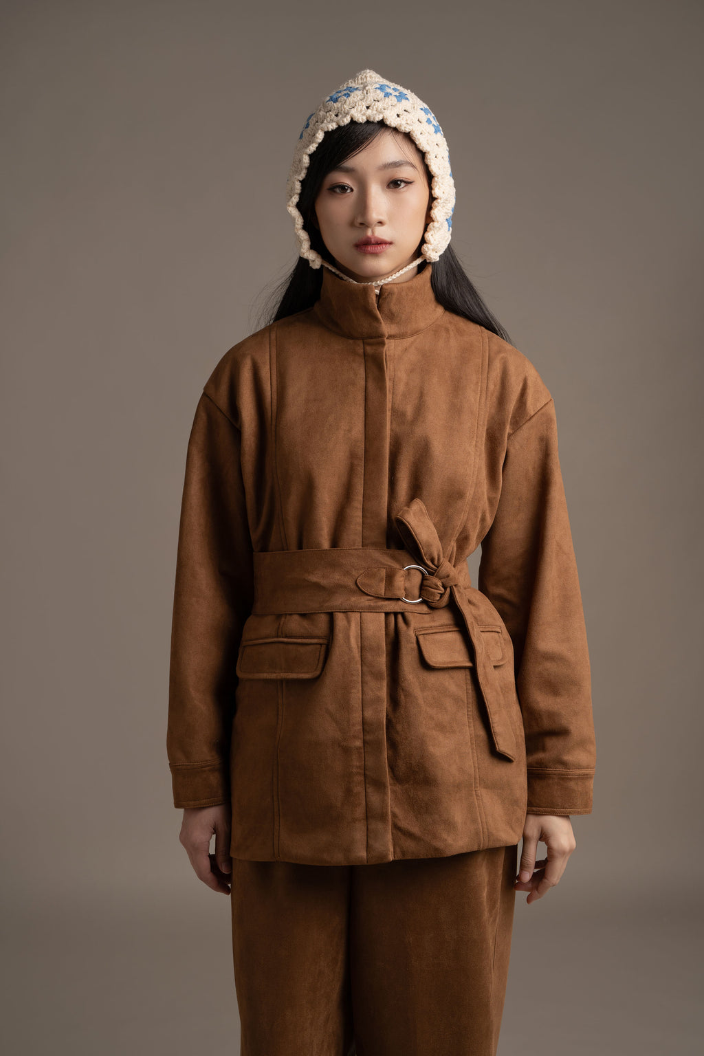 THC Suede Jacket In Toffee