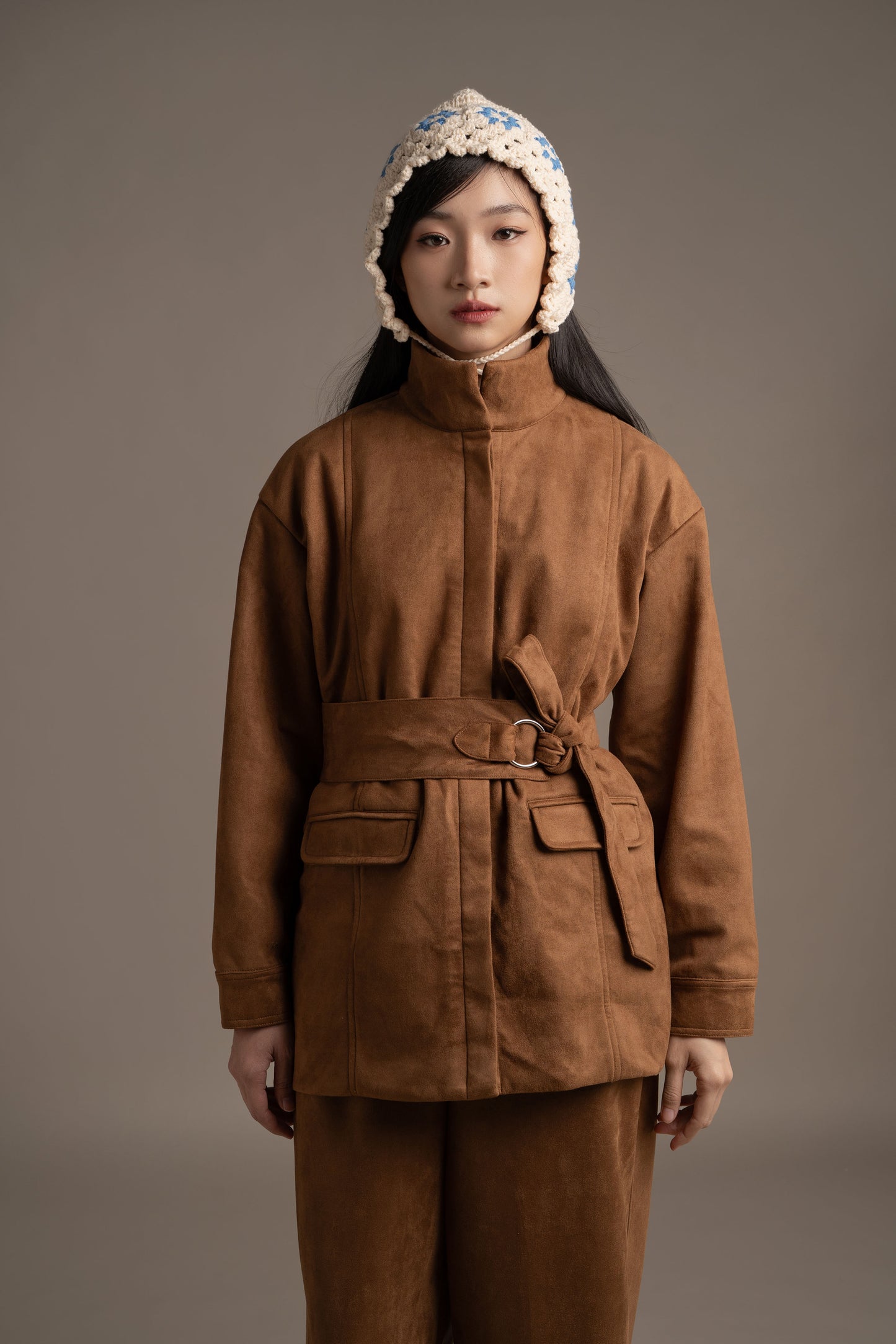 THC Suede Jacket In Toffee (Ready Shipment Date 08 - 15 December 2025)