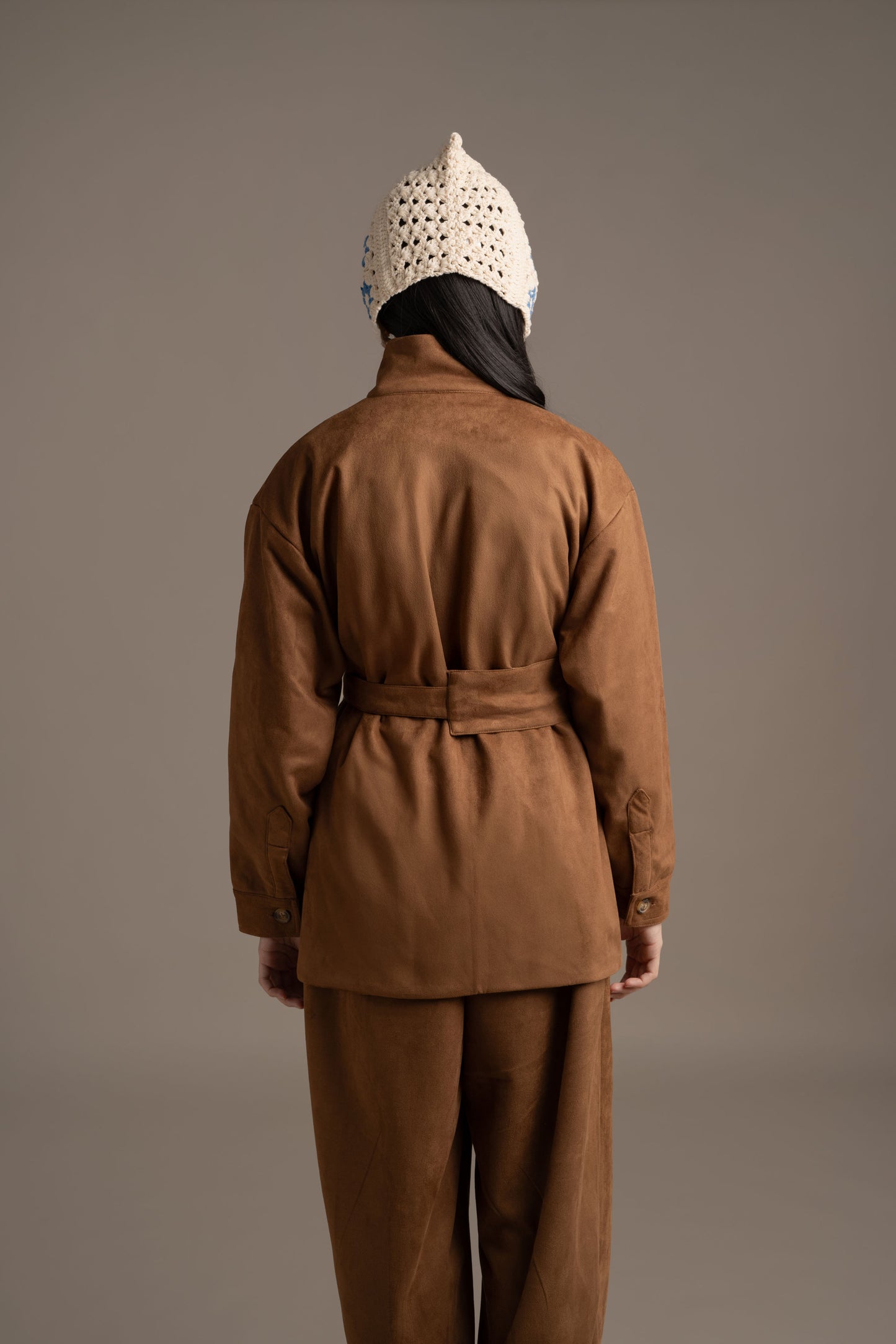 THC Suede Jacket In Toffee (Ready Shipment Date 08 - 15 December 2025)