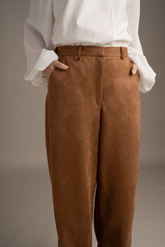 THC Suede Pants In Toffee