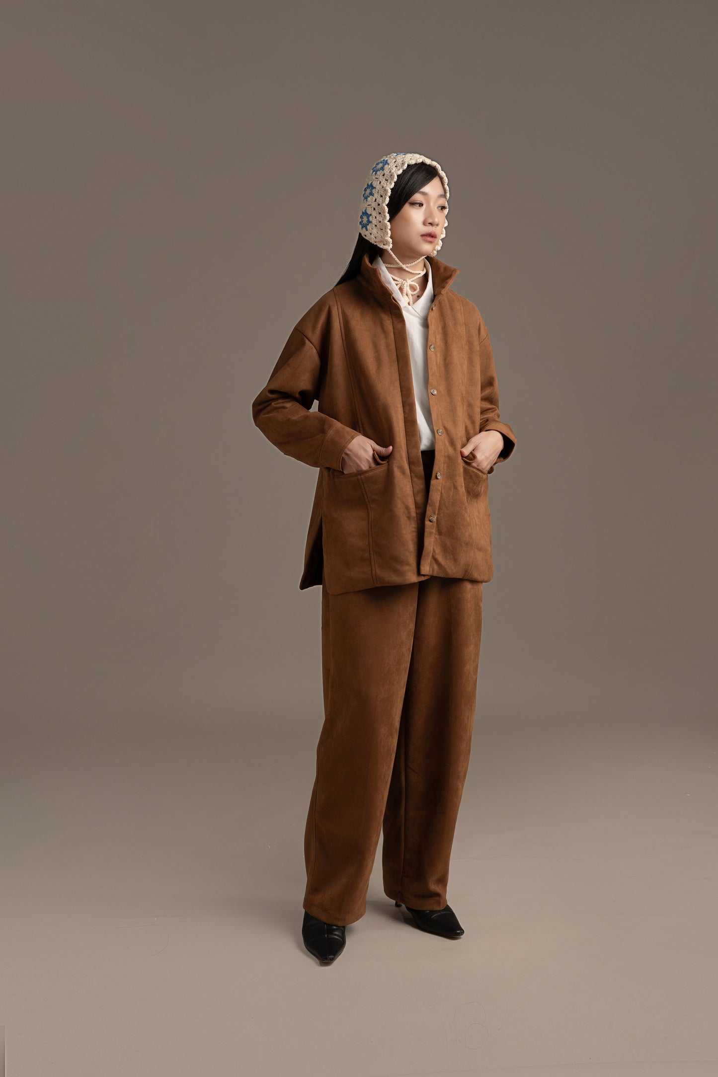 THC Suede Pants In Toffee